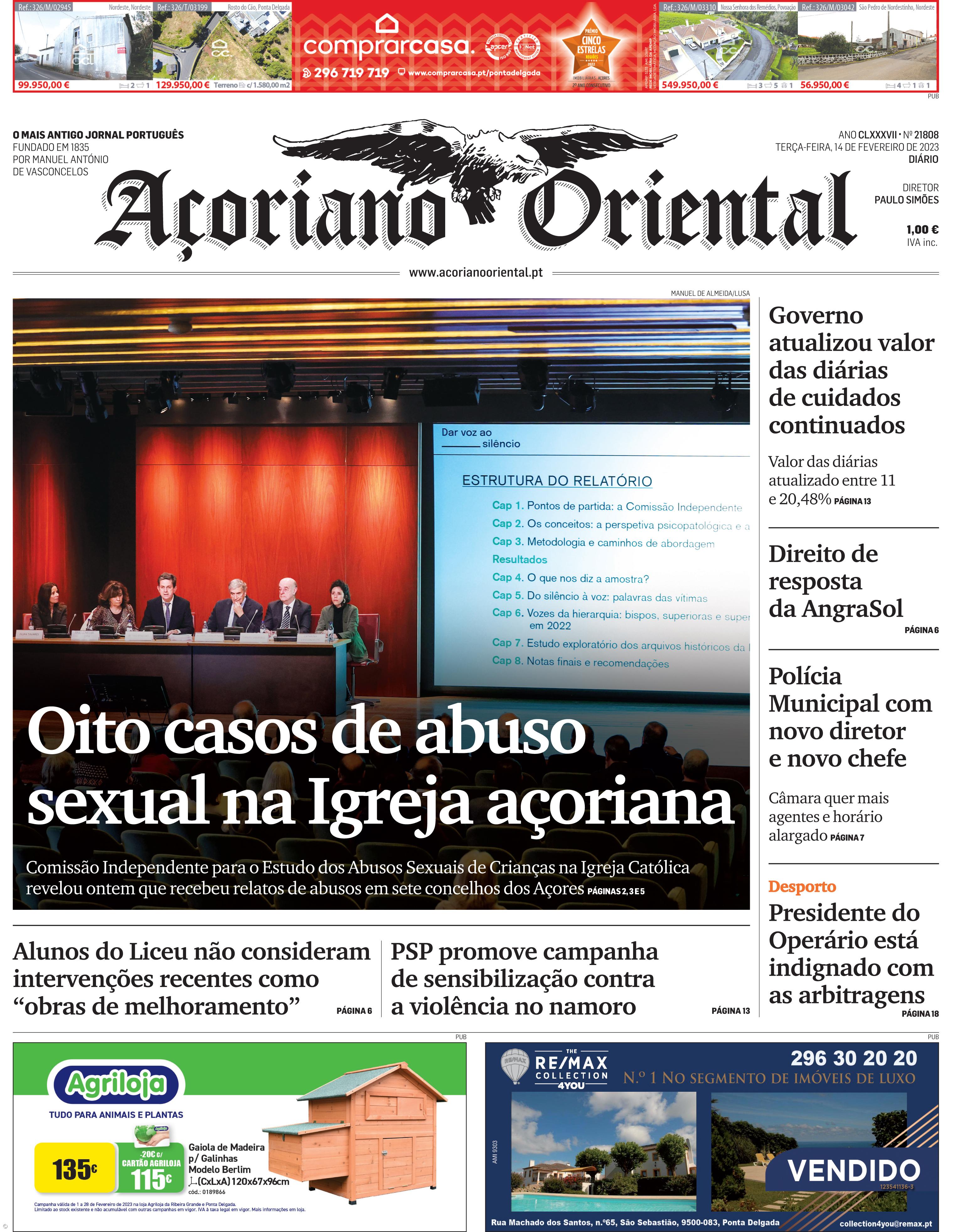 Oito casos de abuso sexual na Igreja açoriana – Imagem 1