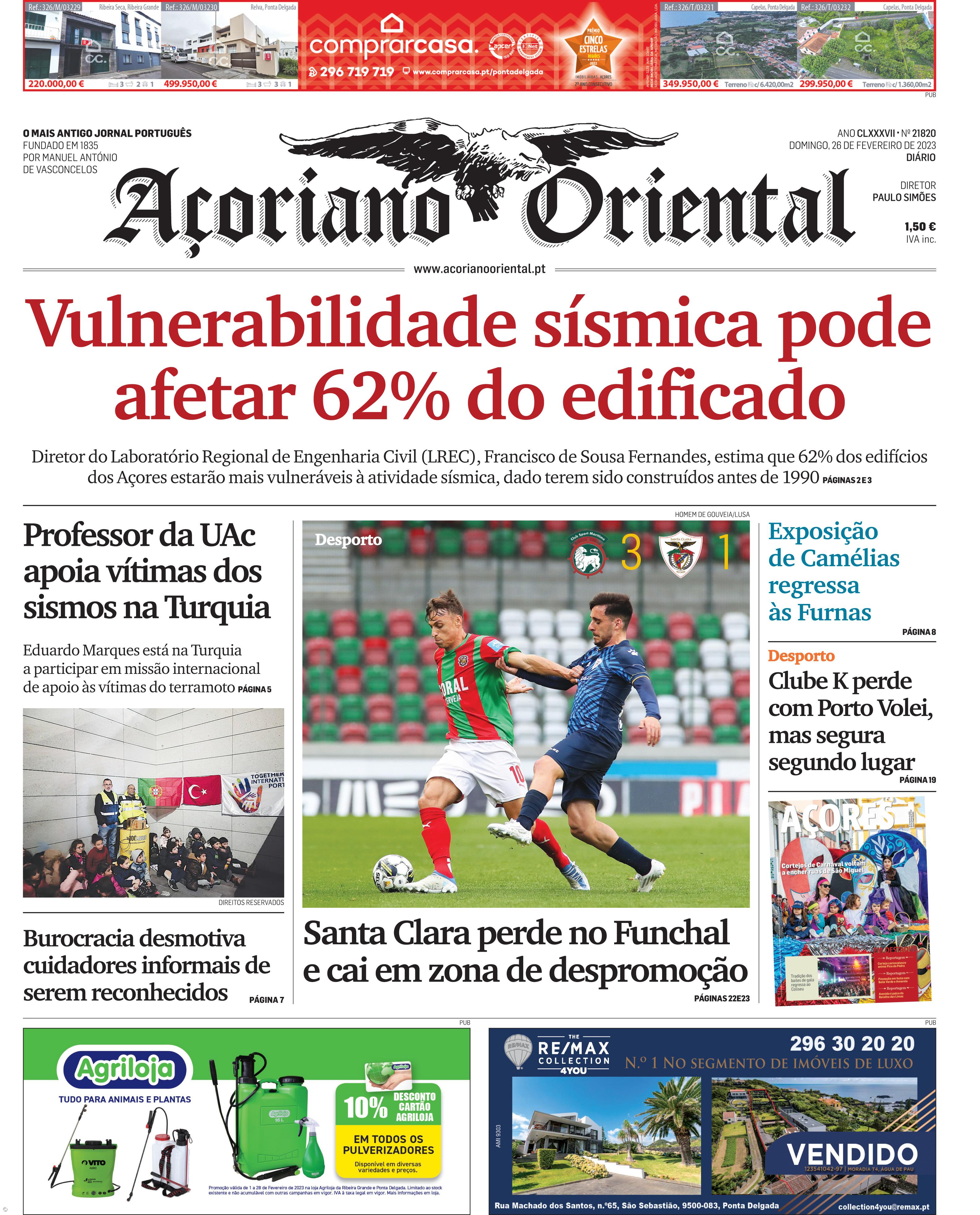 Vulnerabilidade sísmica pode afetar 62% do edificado – Imagem 1