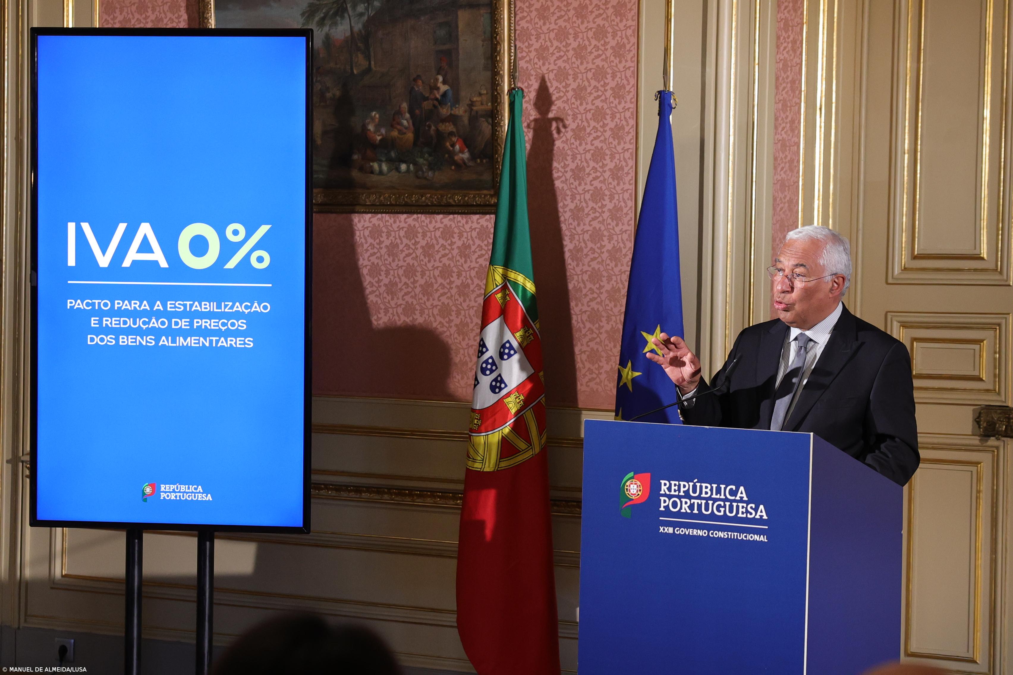  IVA zero do cabaz de produtos e apoios à produção custam 600 ME – Imagem 1