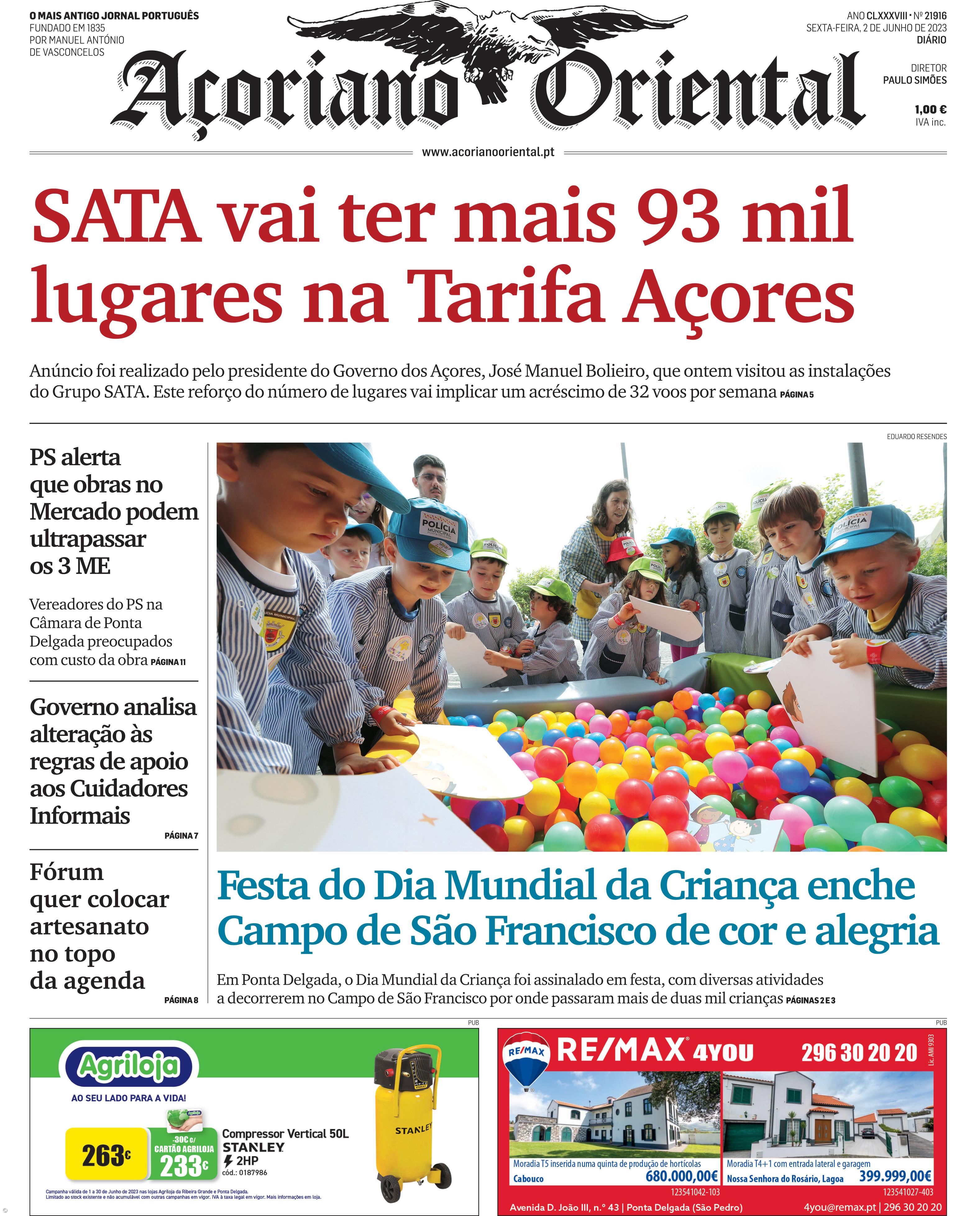SATA vai ter mais 93 mil lugares na Tarifa Açores – Imagem 1