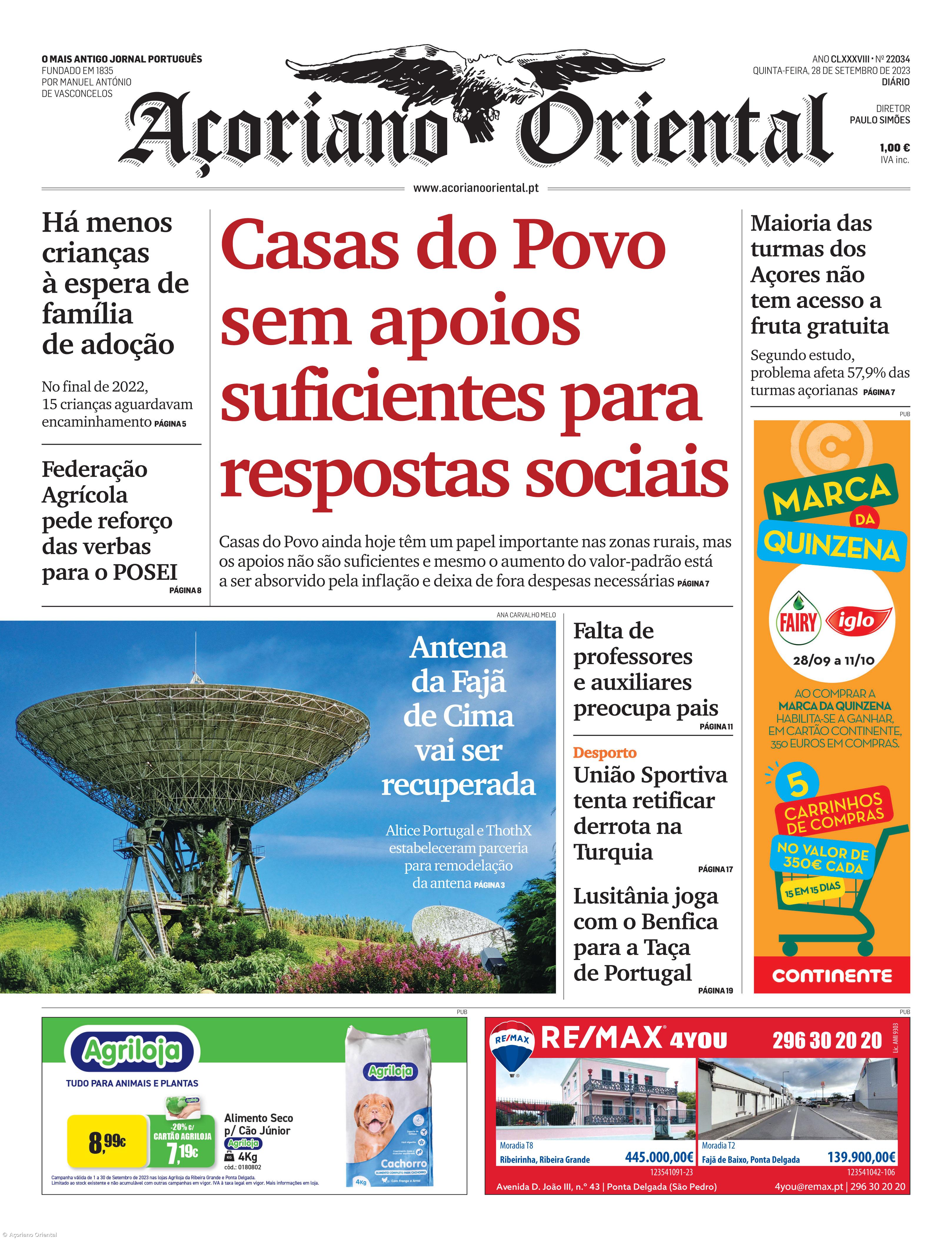 Capa AO 28 setembro 2023 – Imagem 1