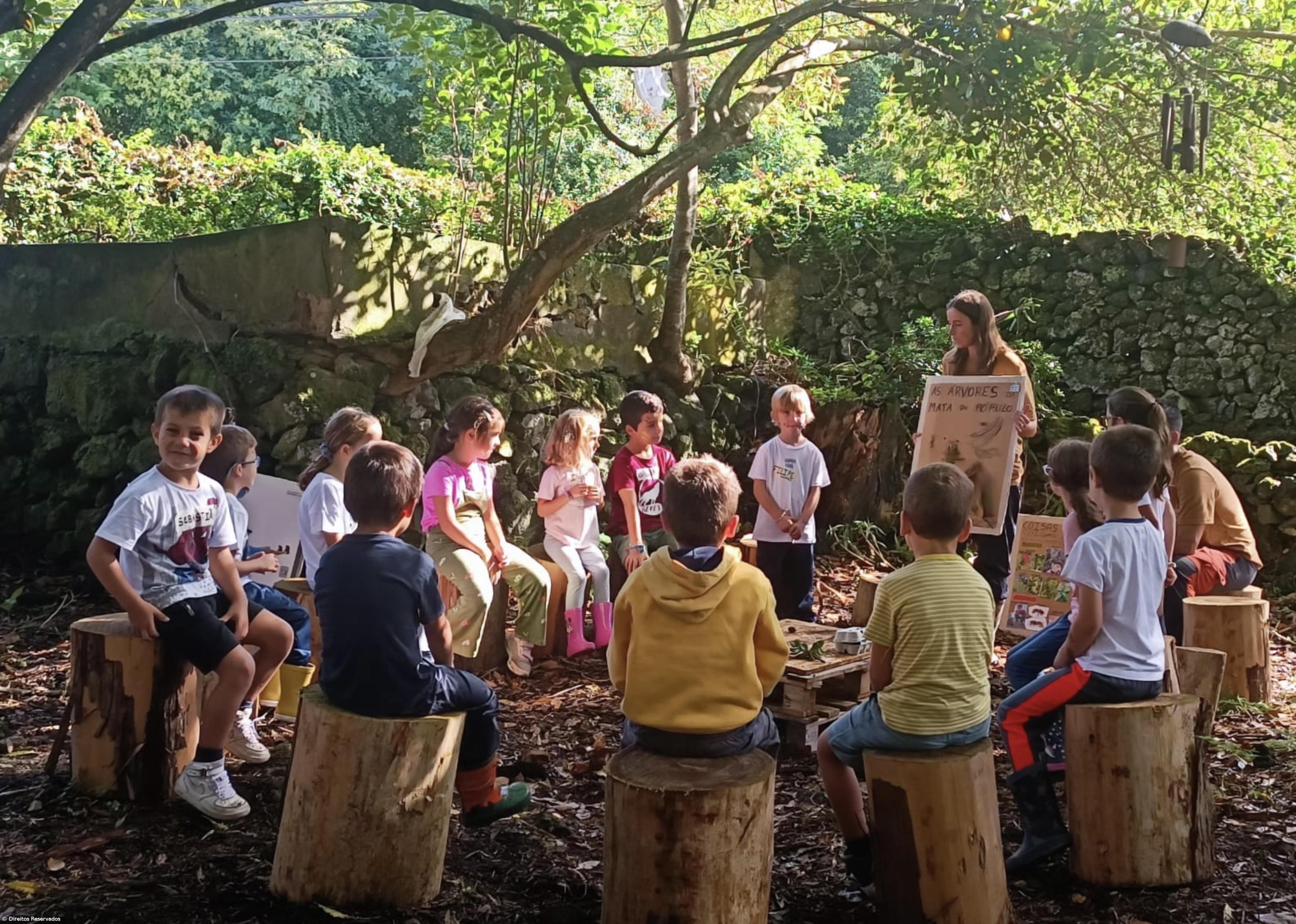 Na Mata do Pópulo as crianças reaprendem a brincar ao ar livre – Imagem 1