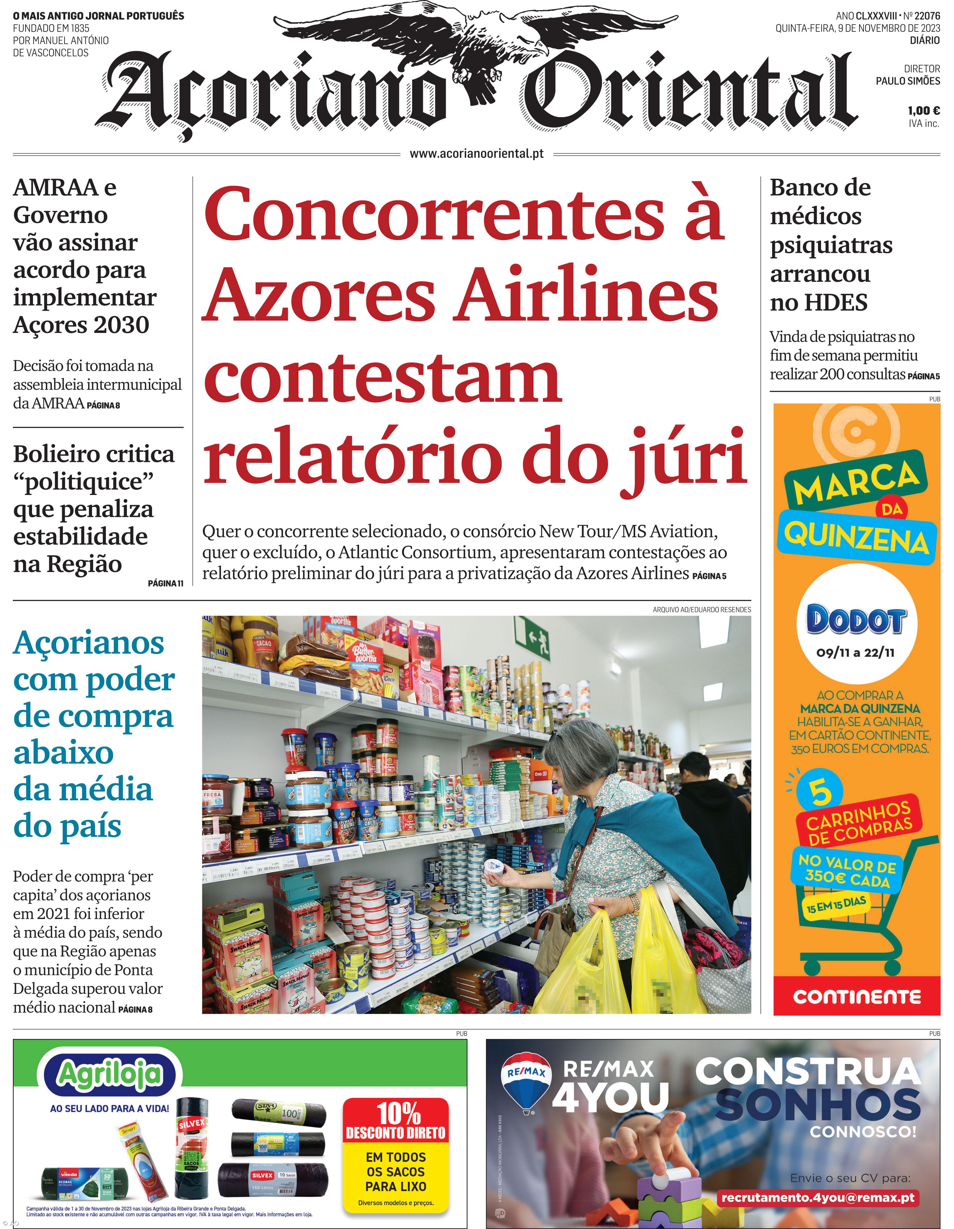 Concorrentes à Azores Airlines contestam relatório do júri – Imagem 1