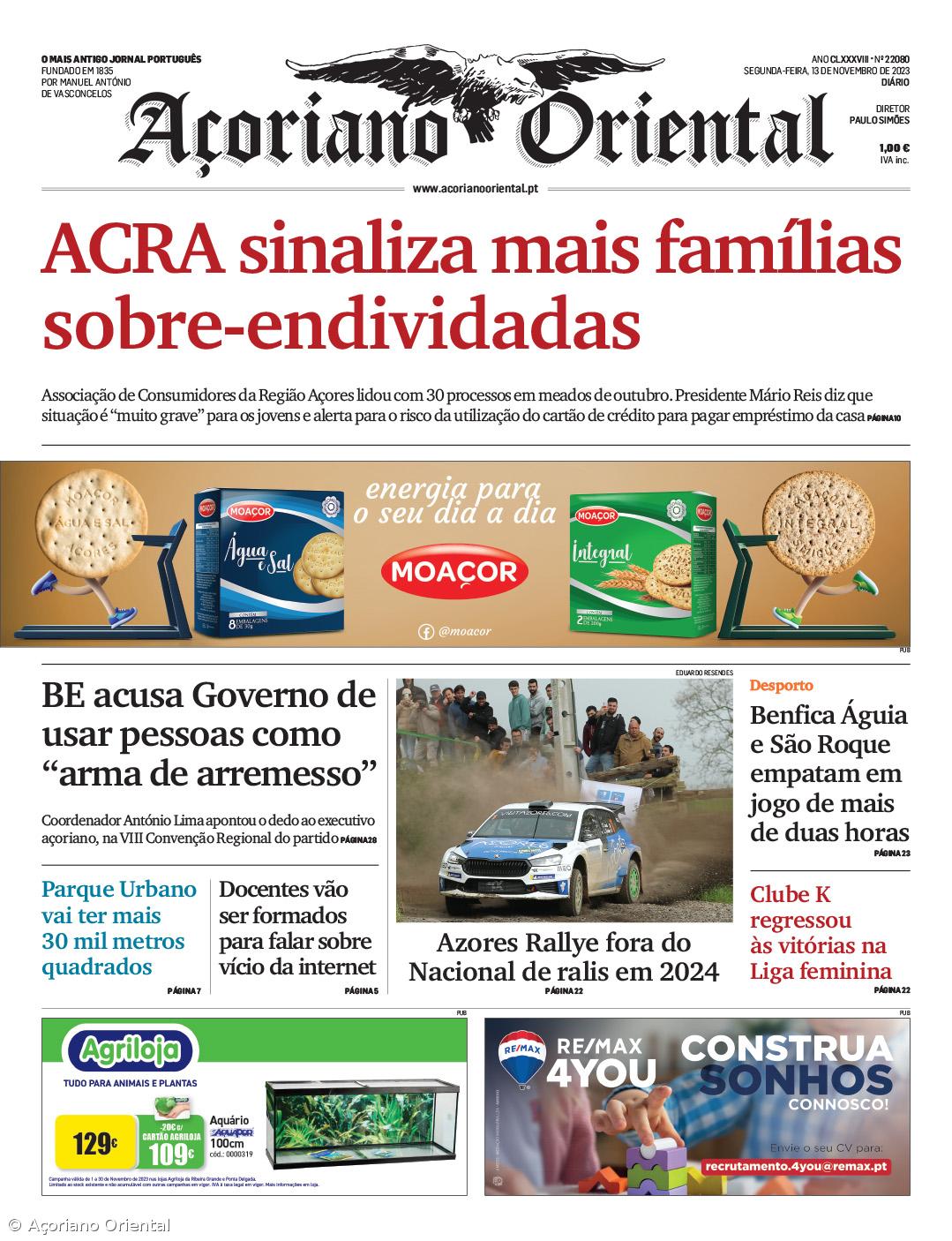 Capa AO 13 novembro 2023 – Imagem 1