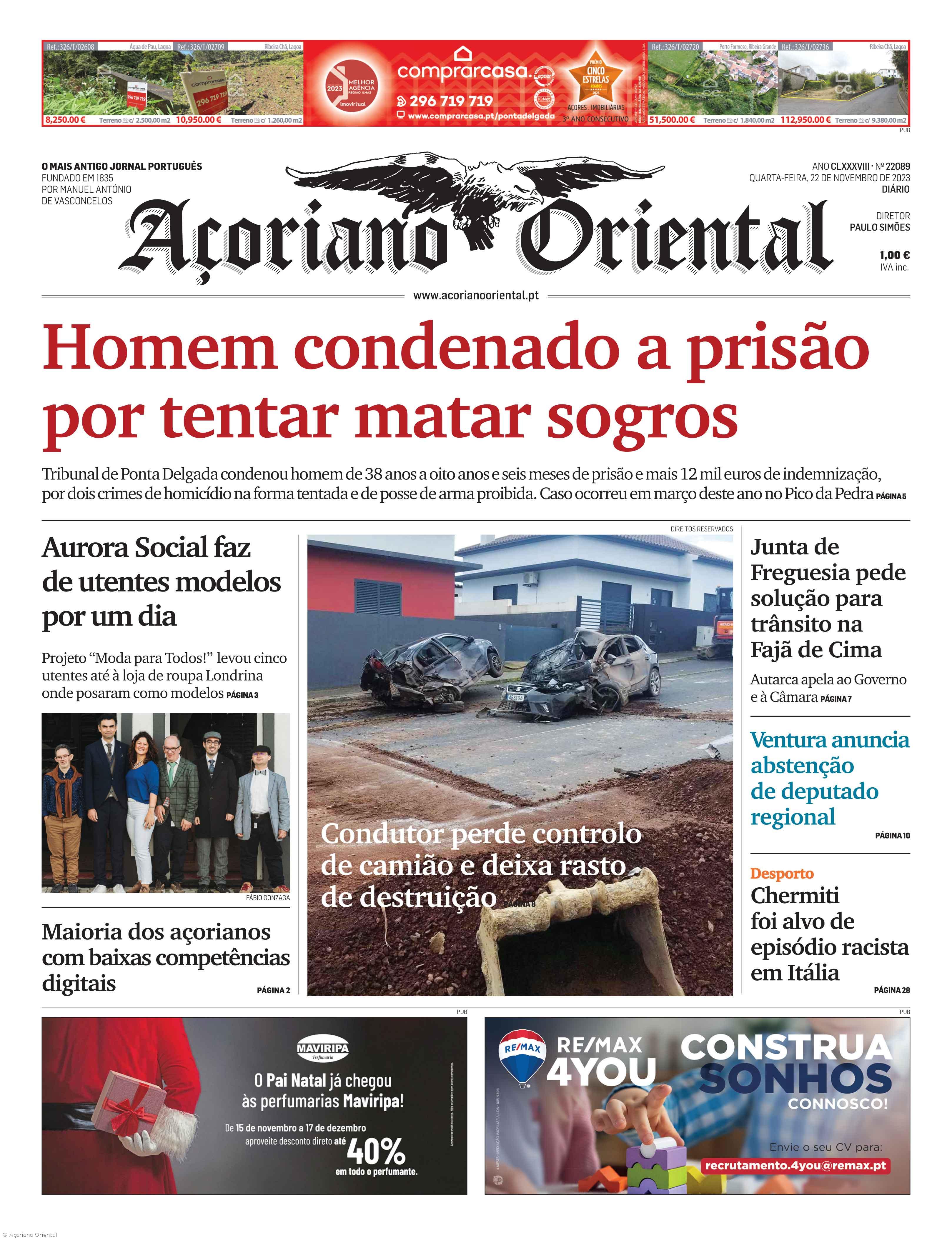 Capa AO 22 novembro 2023 – Imagem 1