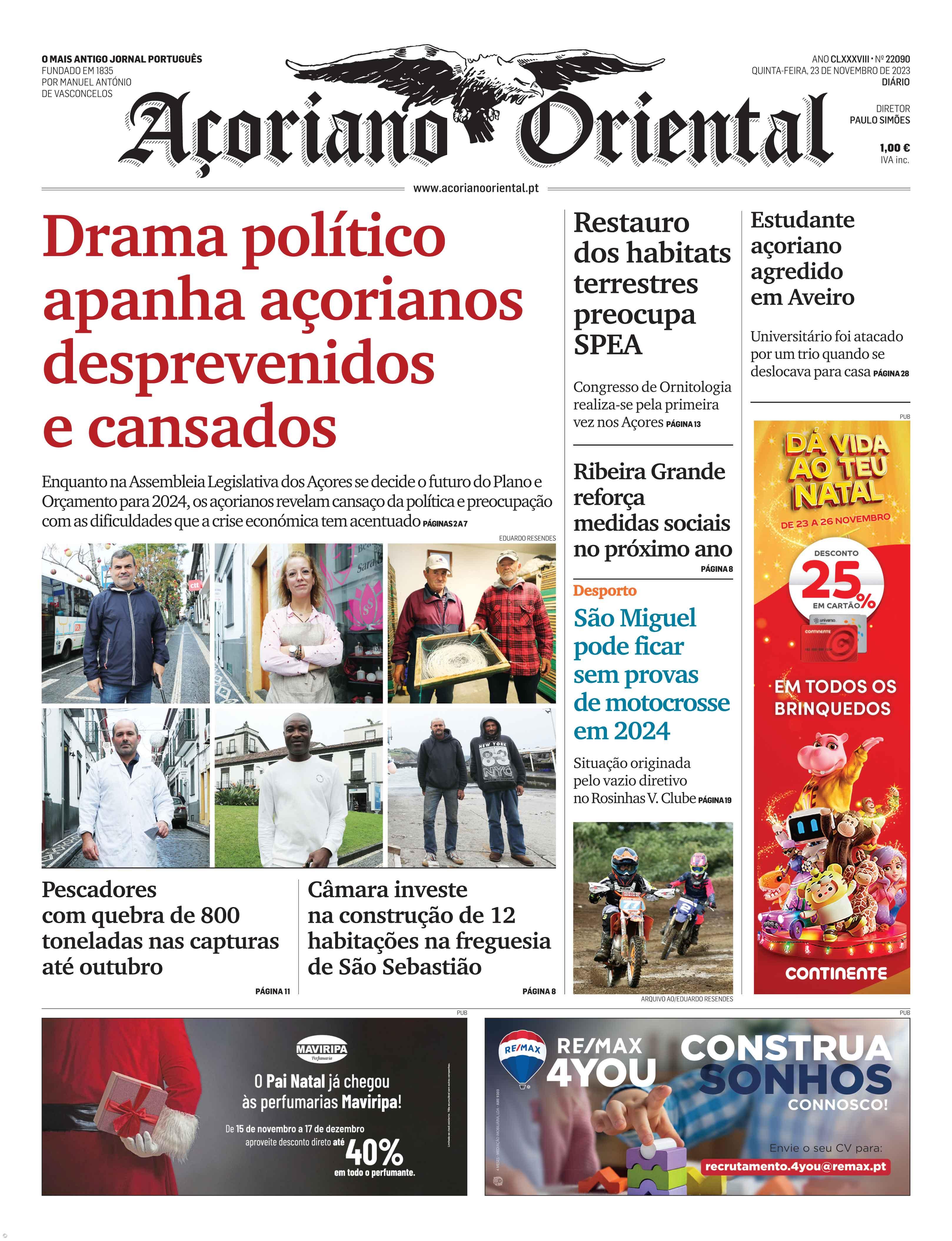 Drama político apanha açorianos desprevenidos e cansados – Imagem 1