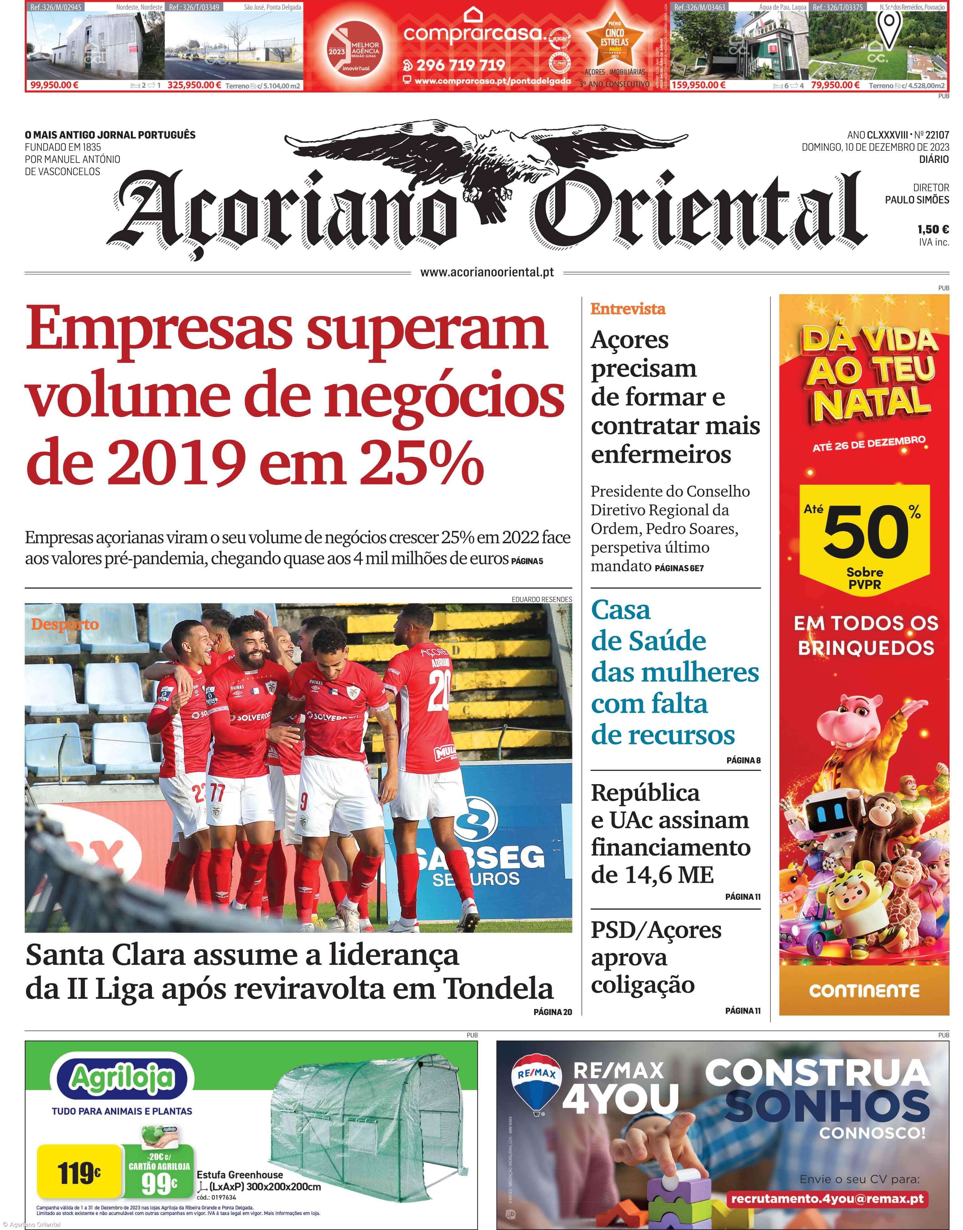 Capa AO 10 dezembro 2023 – Imagem 1