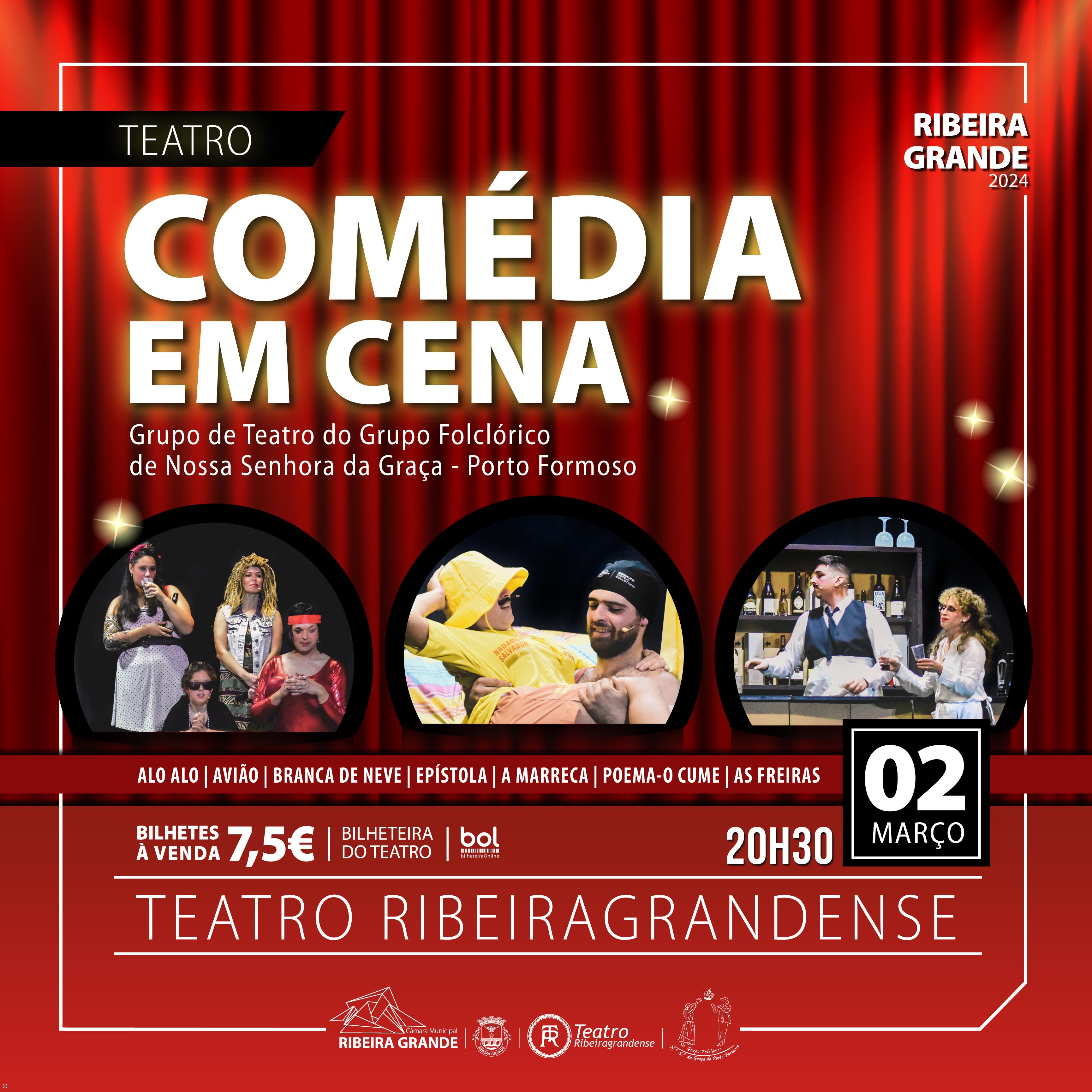 “Comédia em Cena” no dia 2 de março na Ribeira Grande – Imagem 1