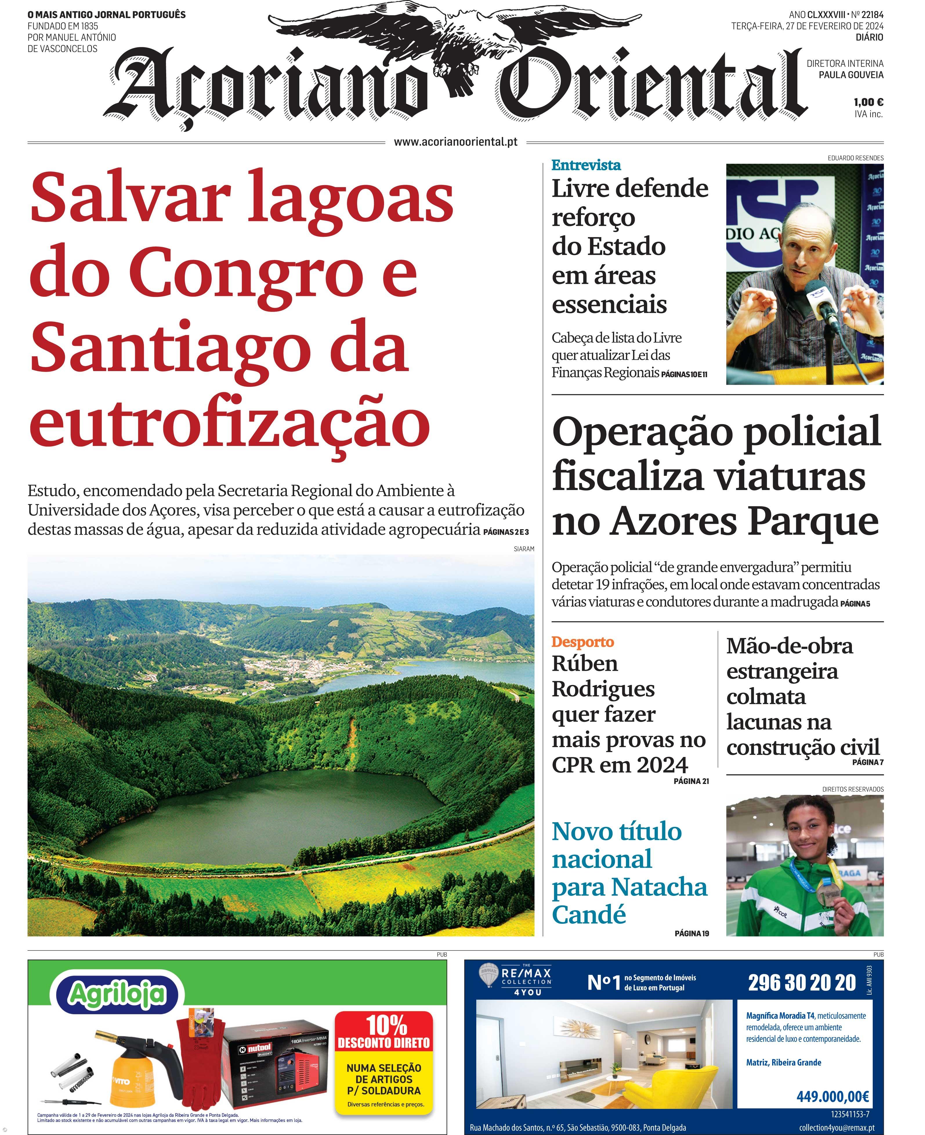 Salvar lagoas do Congro e Santiago da eutrofização – Imagem 1