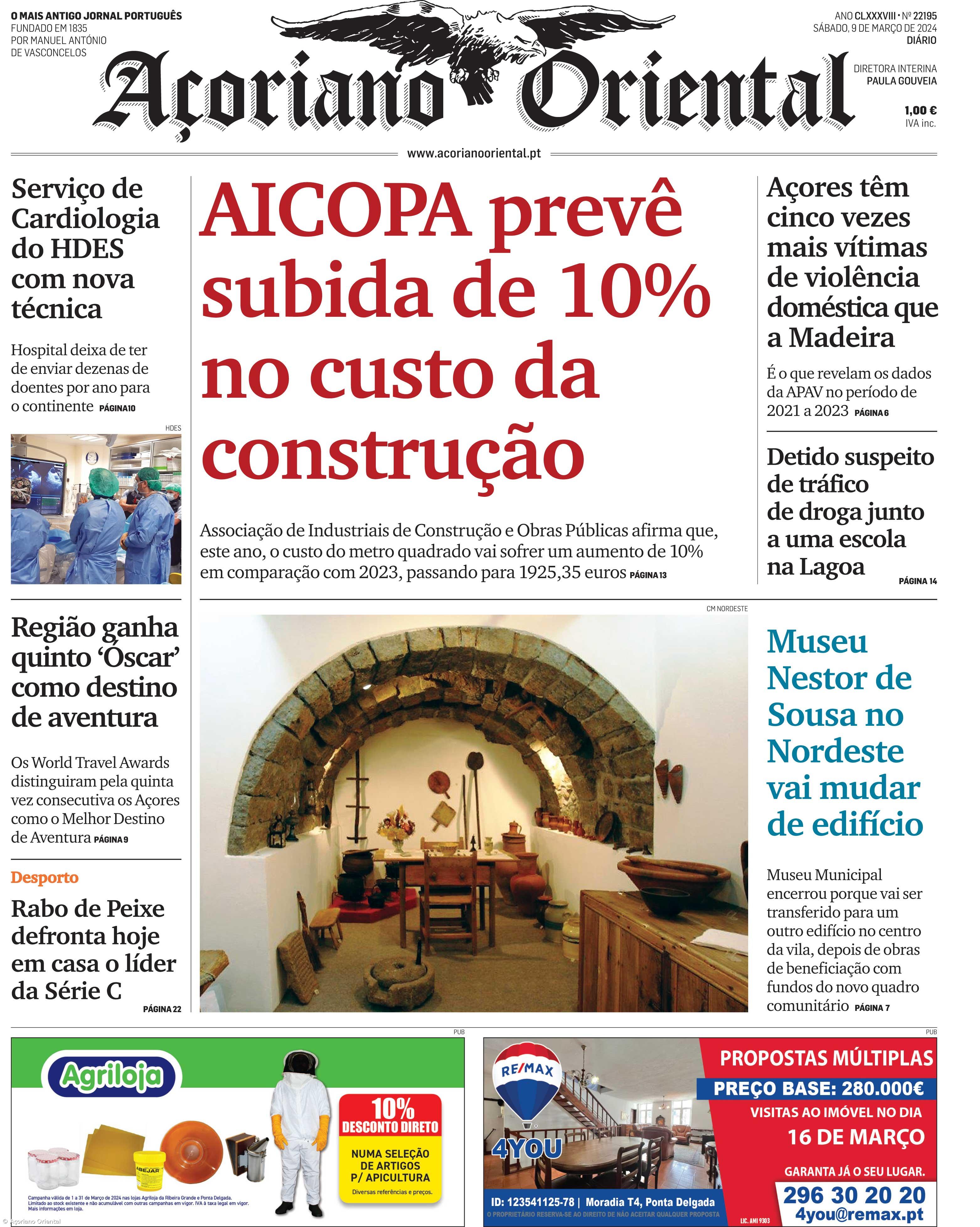 Capa AO 9 março 2024 – Imagem 1