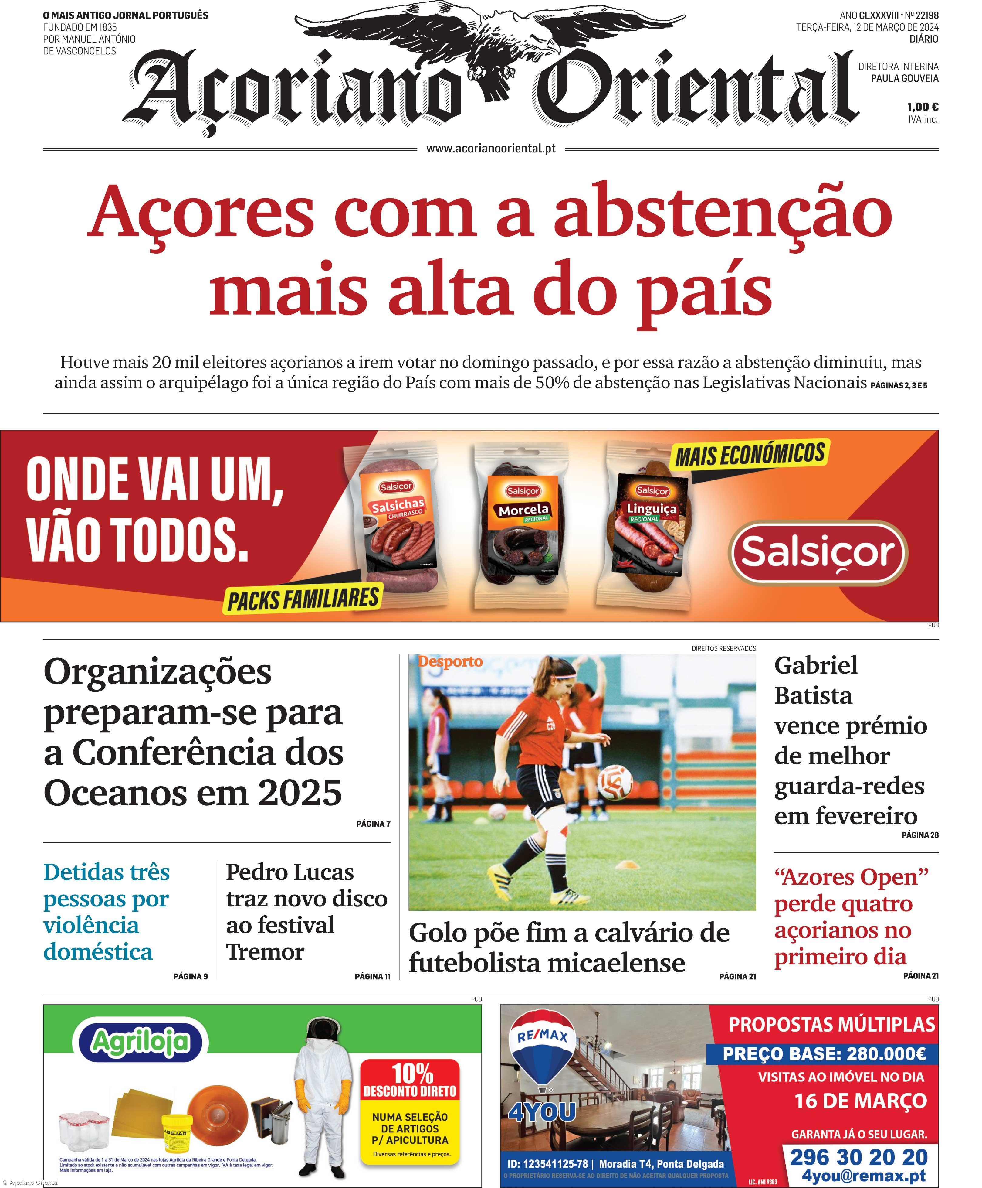 Capa AO 12 março de 2024 – Imagem 1