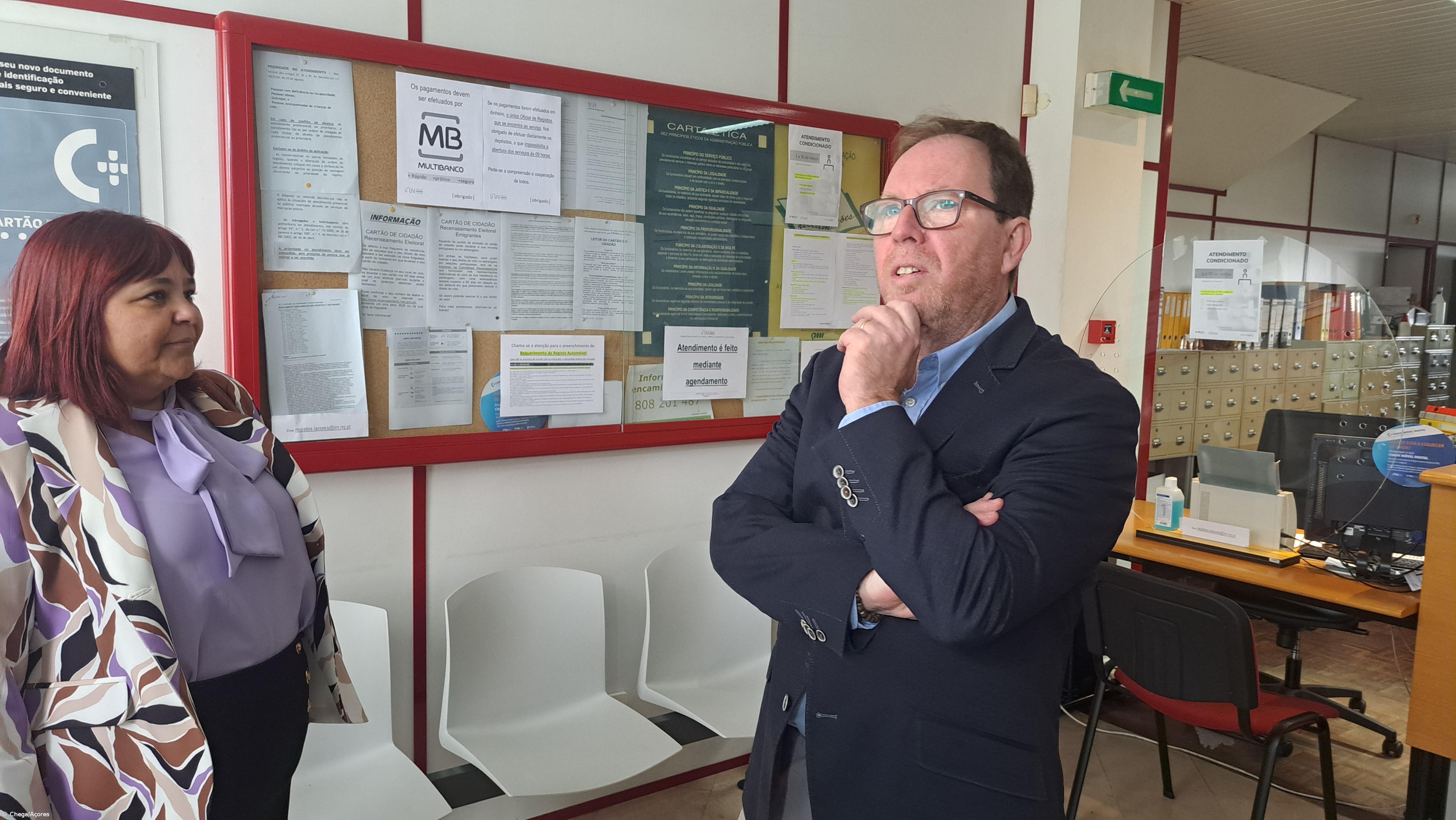 Chega/Açores sinaliza falta de recursos na Conservatória da Lagoa – Imagem 1