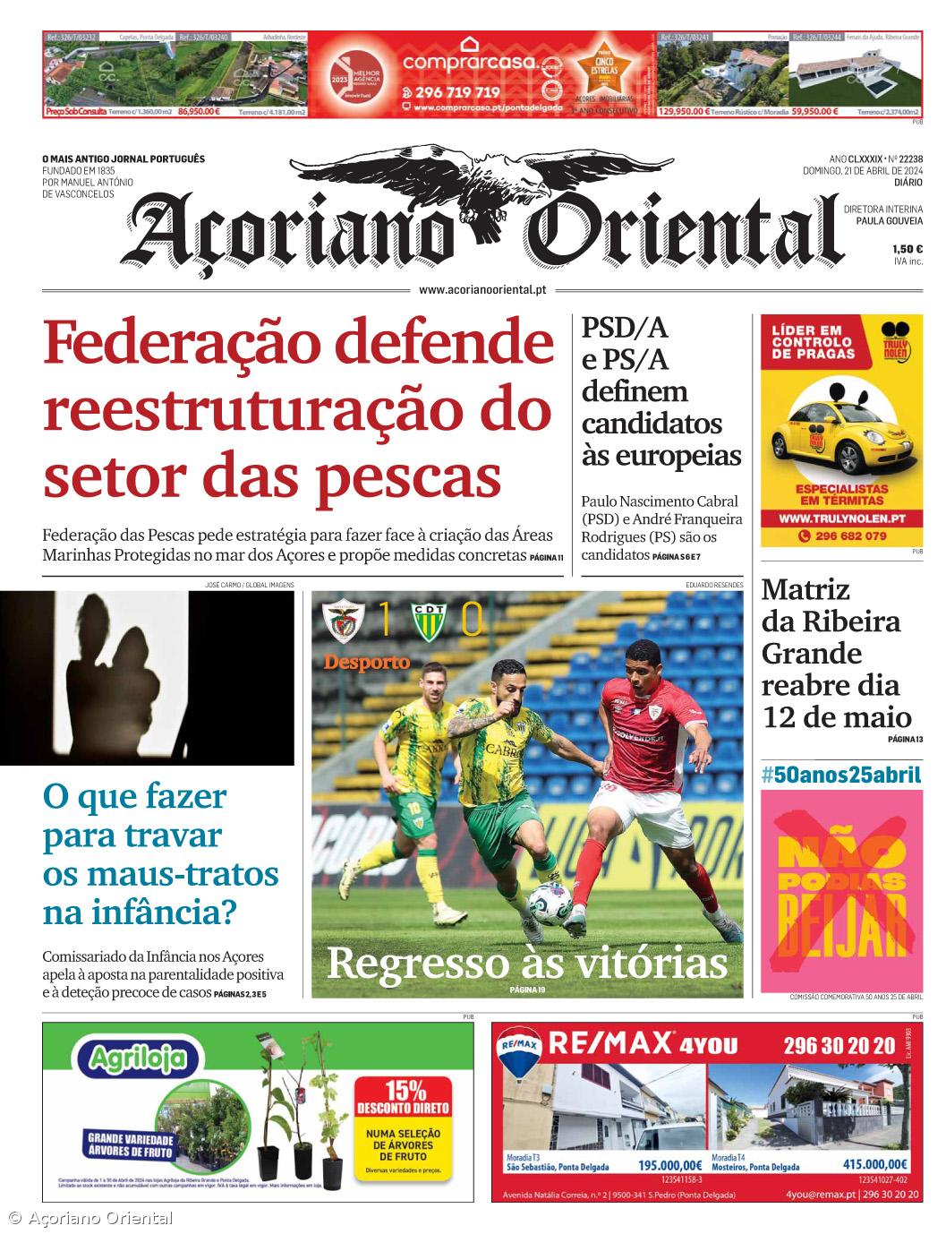 Capa AO 21 abril 2024 – Imagem 1