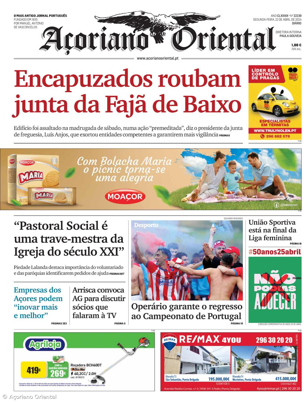 Capa AO 21 abril de 2024 – Imagem 1