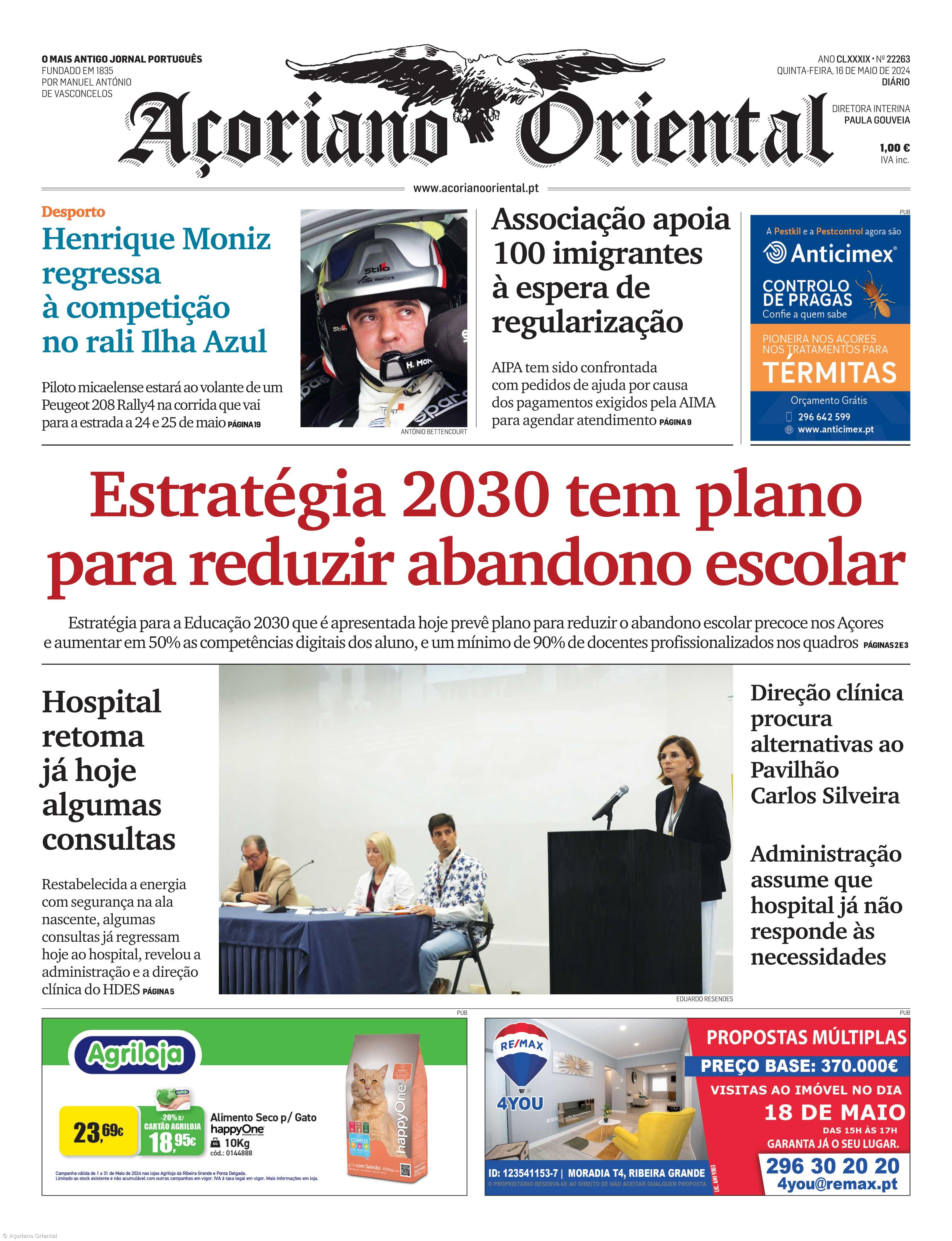 Capa AO 16 maio 2024 – Imagem 1