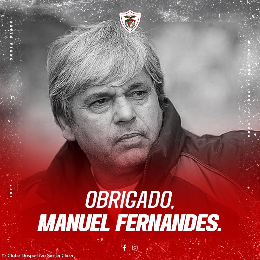 Santa Clara agradece ao antigo treinador Manuel Fernandes – Imagem 1