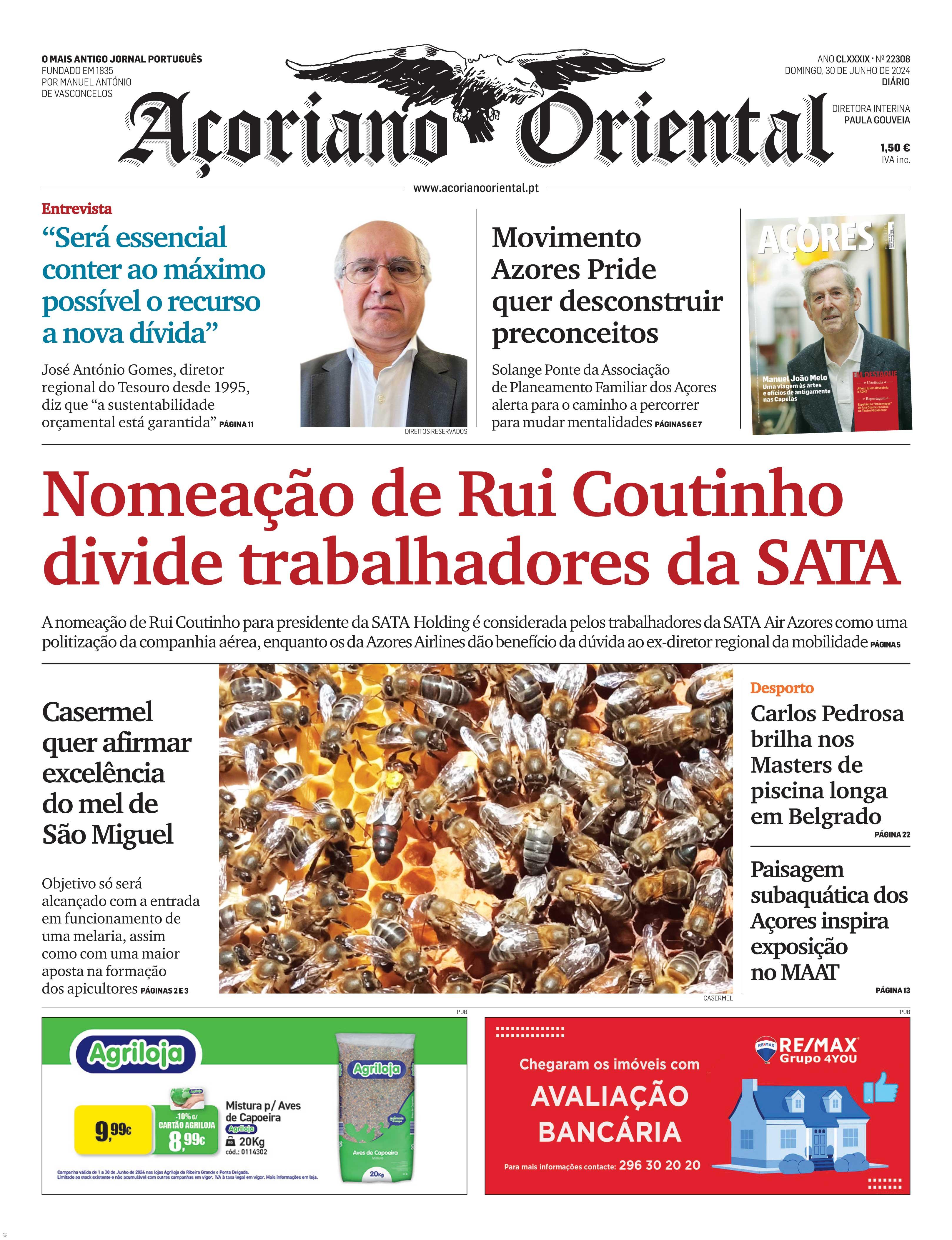 Nomeação de Rui Coutinho divide trabalhadores da SATA – Imagem 1