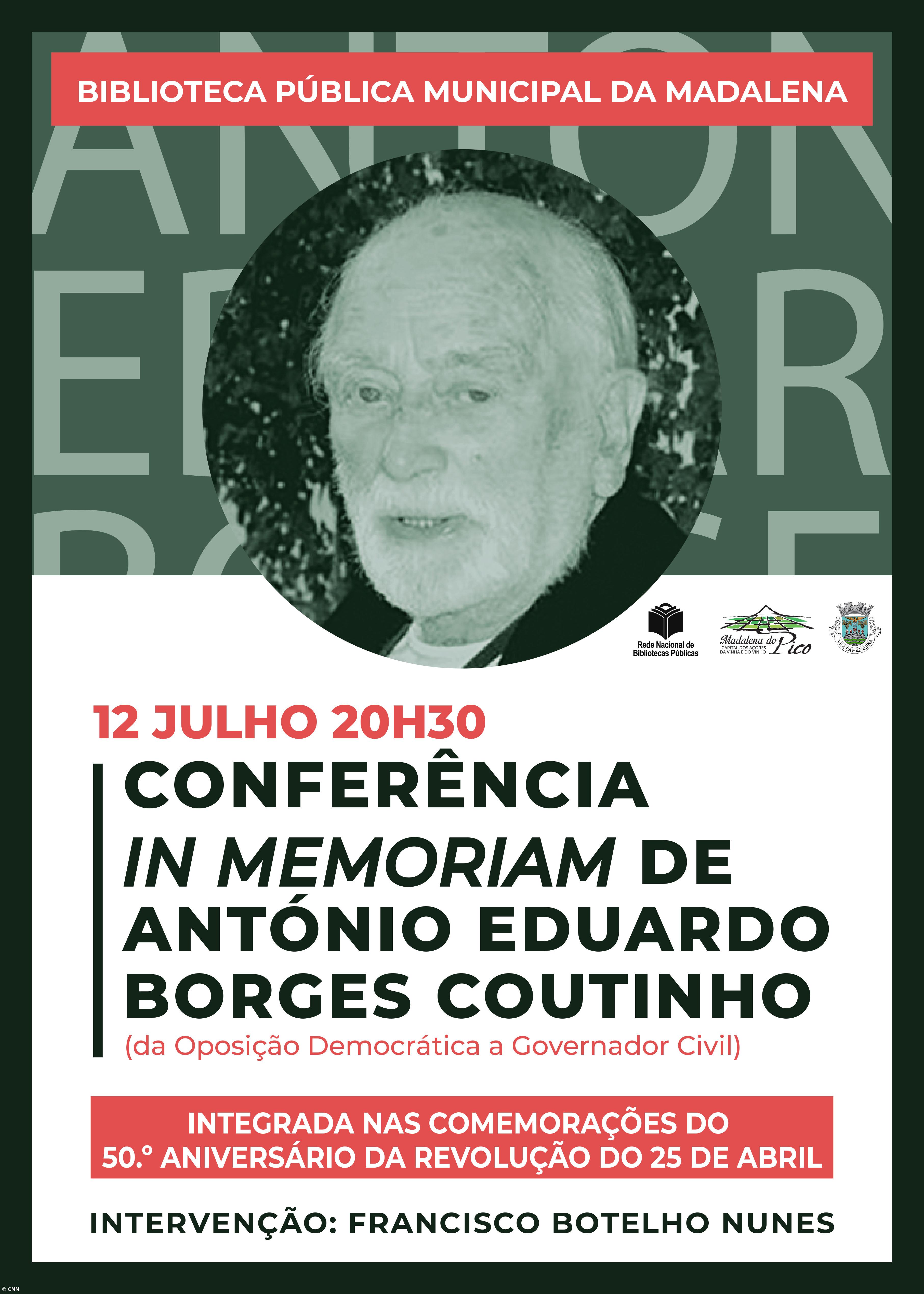 Conferência recorda António Eduardo Borges Coutinho – Imagem 1