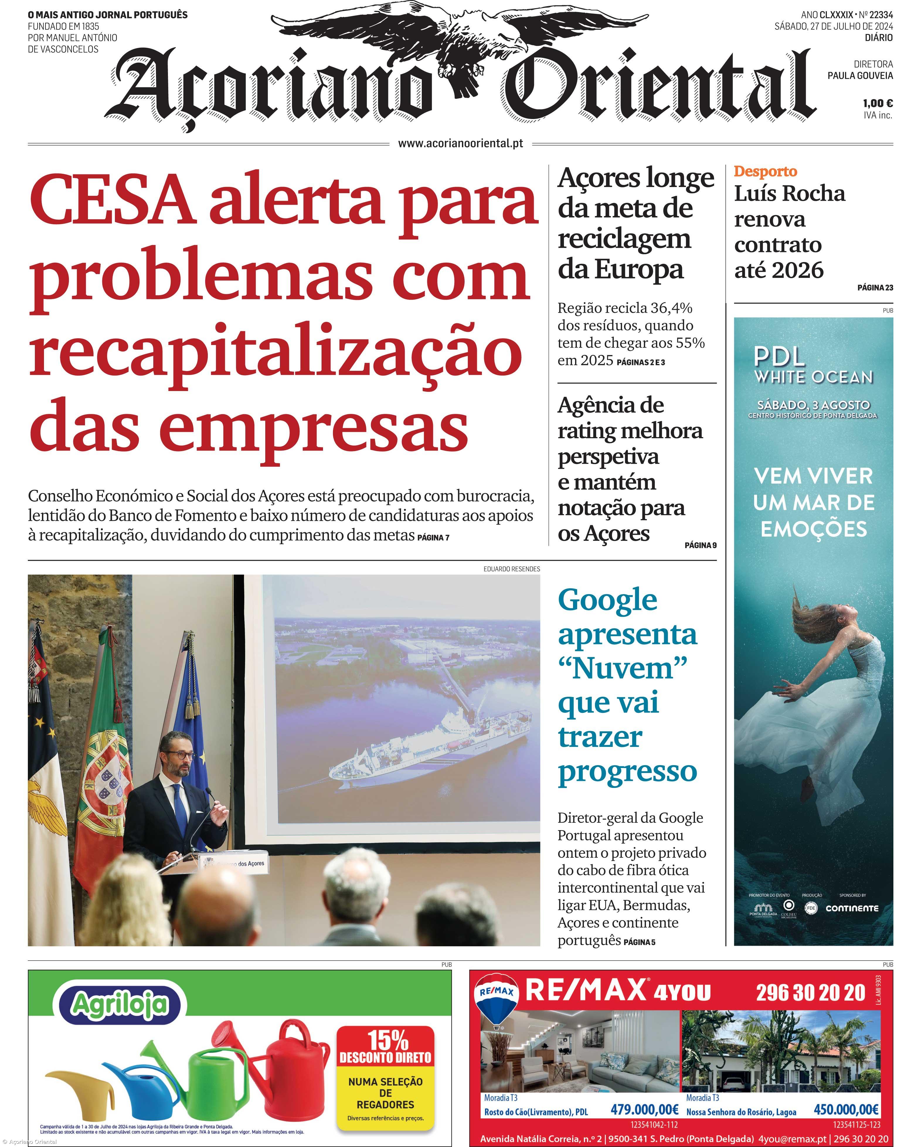 Capa AO 27 julho 2024 – Imagem 1