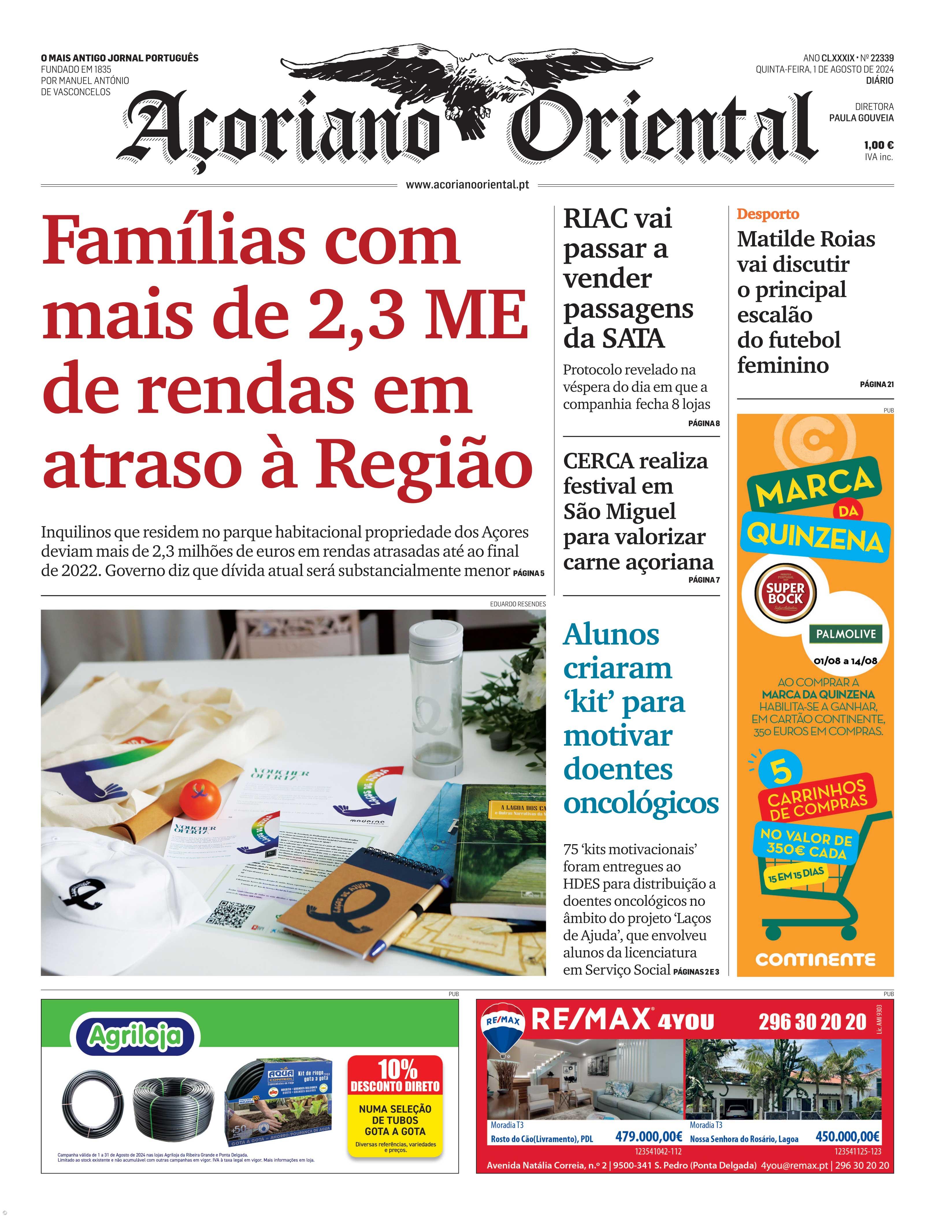 Famílias com mais de 2,3 ME de rendas em atraso à Região  – Imagem 1