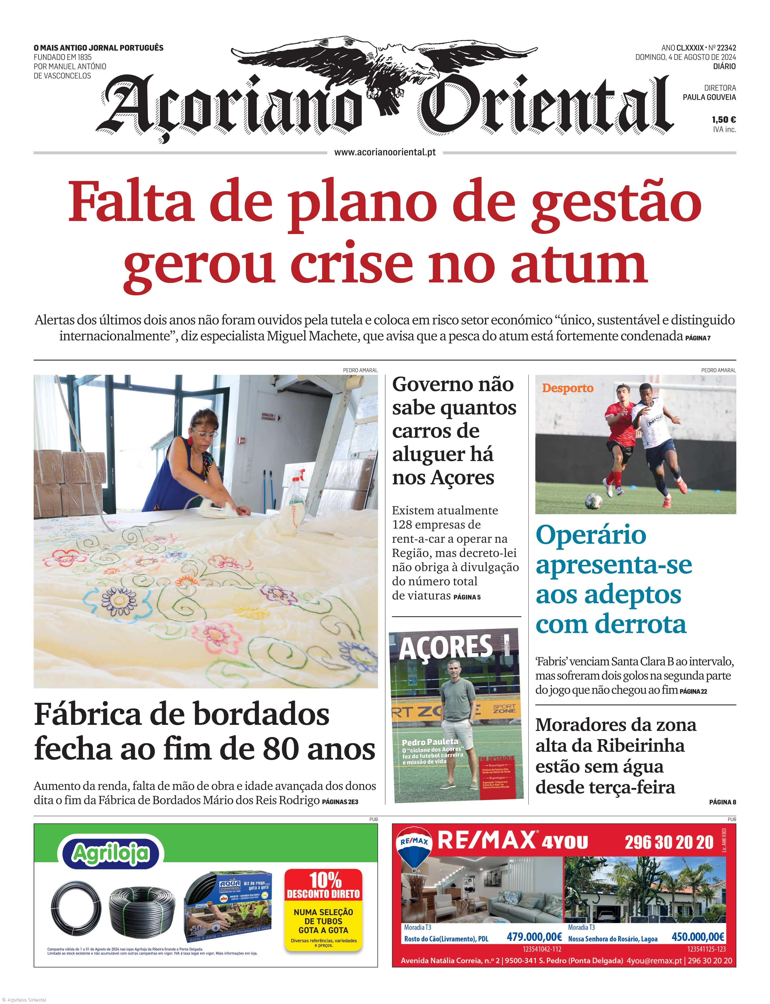 Capa AO 4 agosto 2024 – Imagem 1
