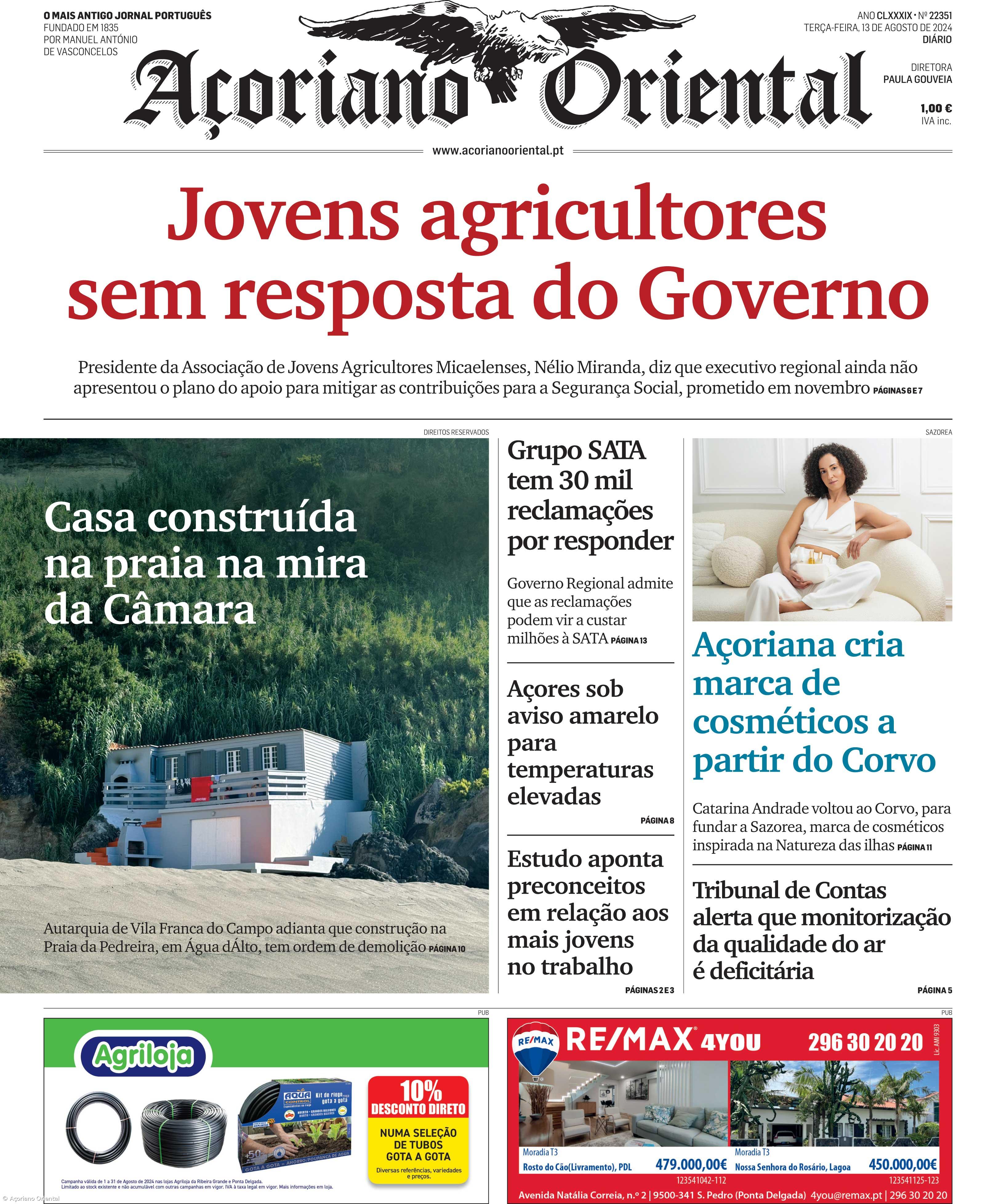 Capa AO 13 agosto 2024 – Imagem 1