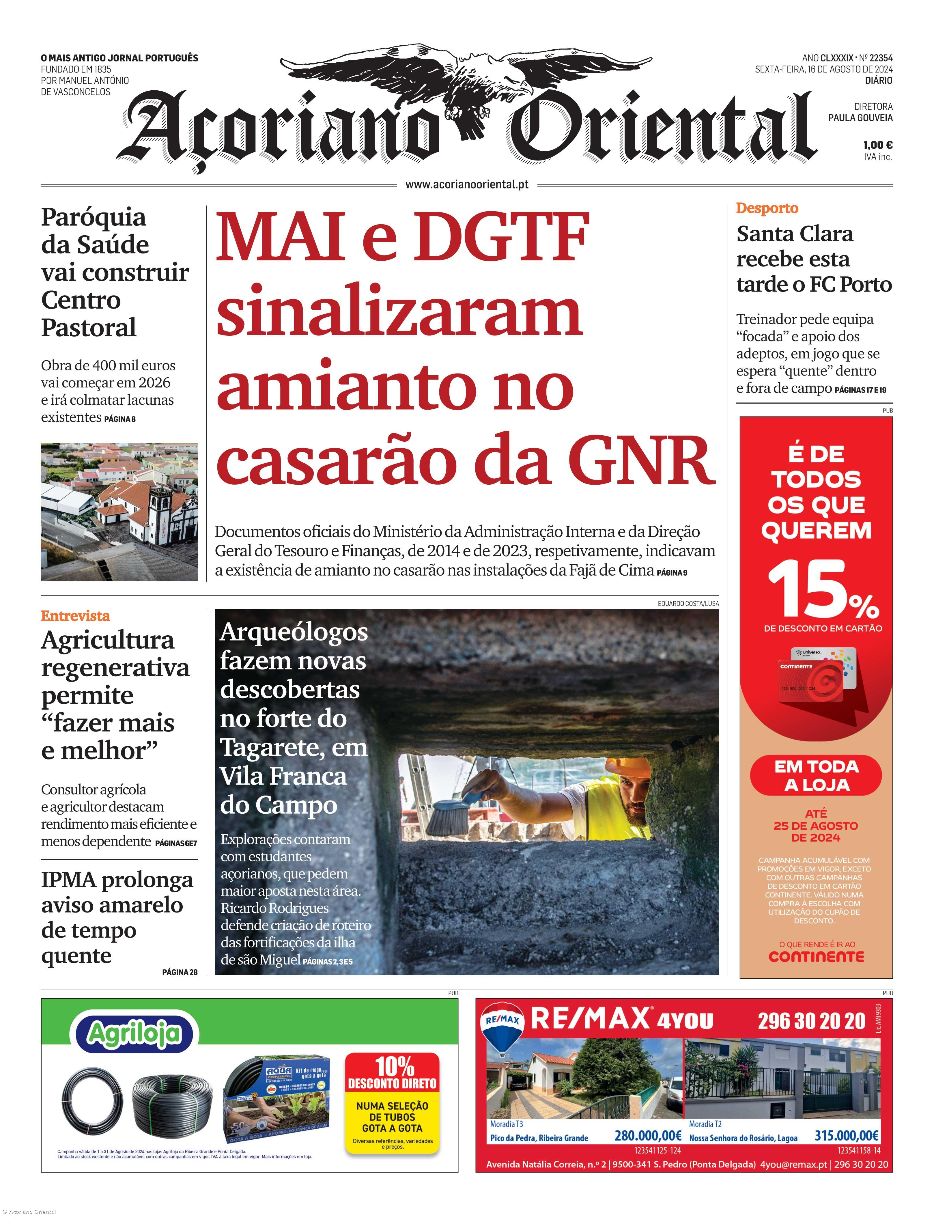 Capa AO 16 agosto 2024 – Imagem 1