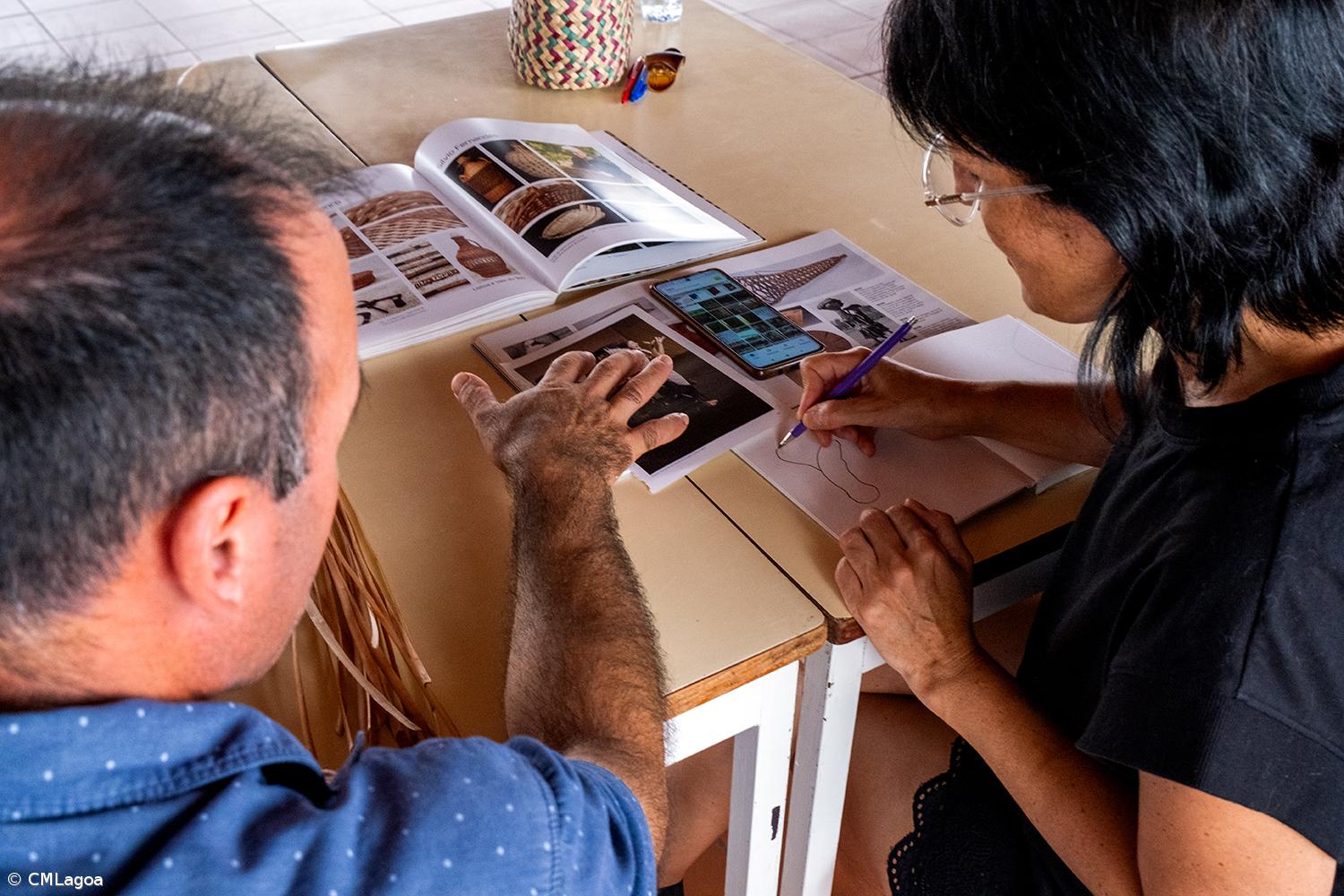Lagoa organiza residência artística e ensina entrelaçados de fibras vegetais em escola – Imagem 1