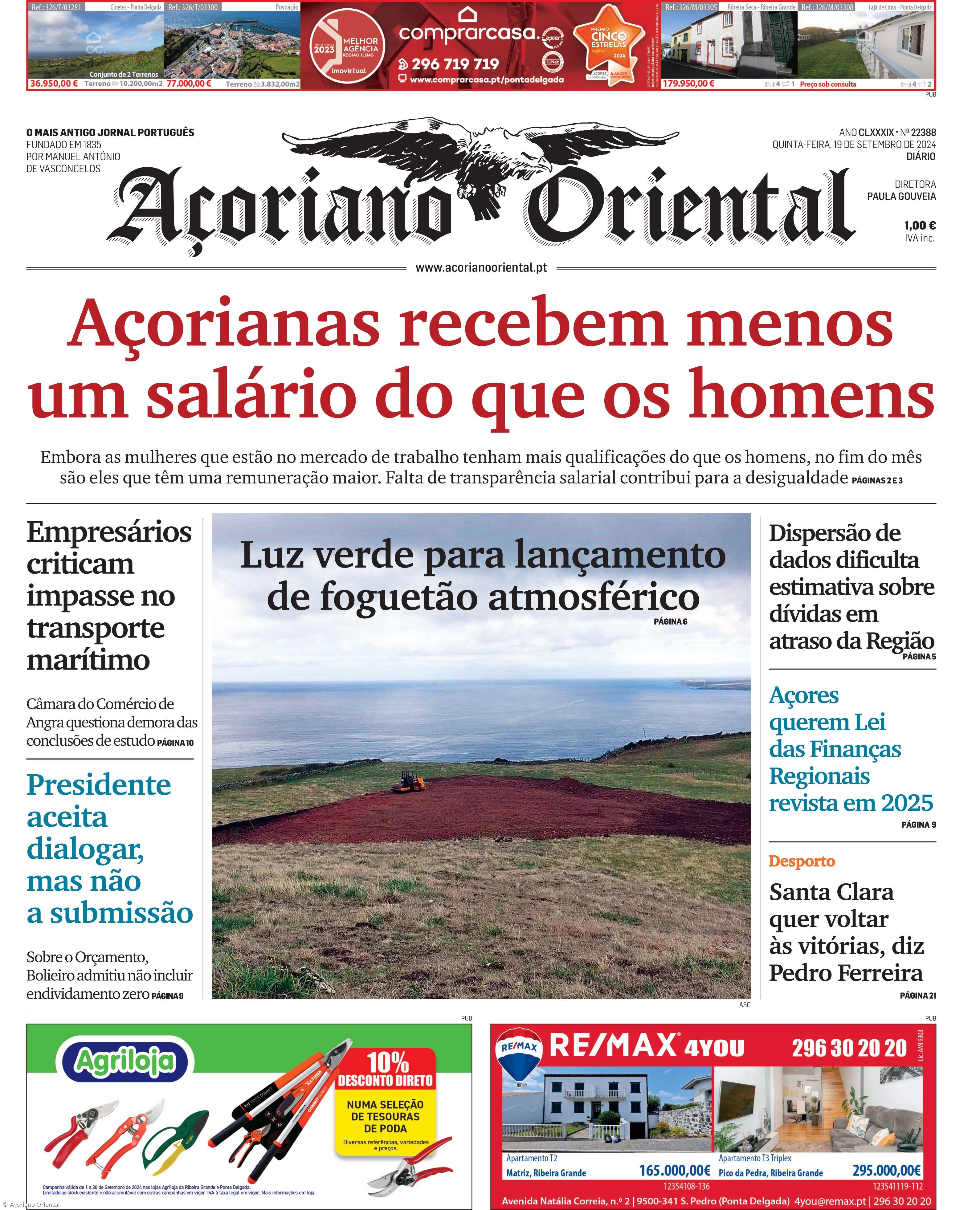 Capa AO 19 setembro 2024 – Imagem 1