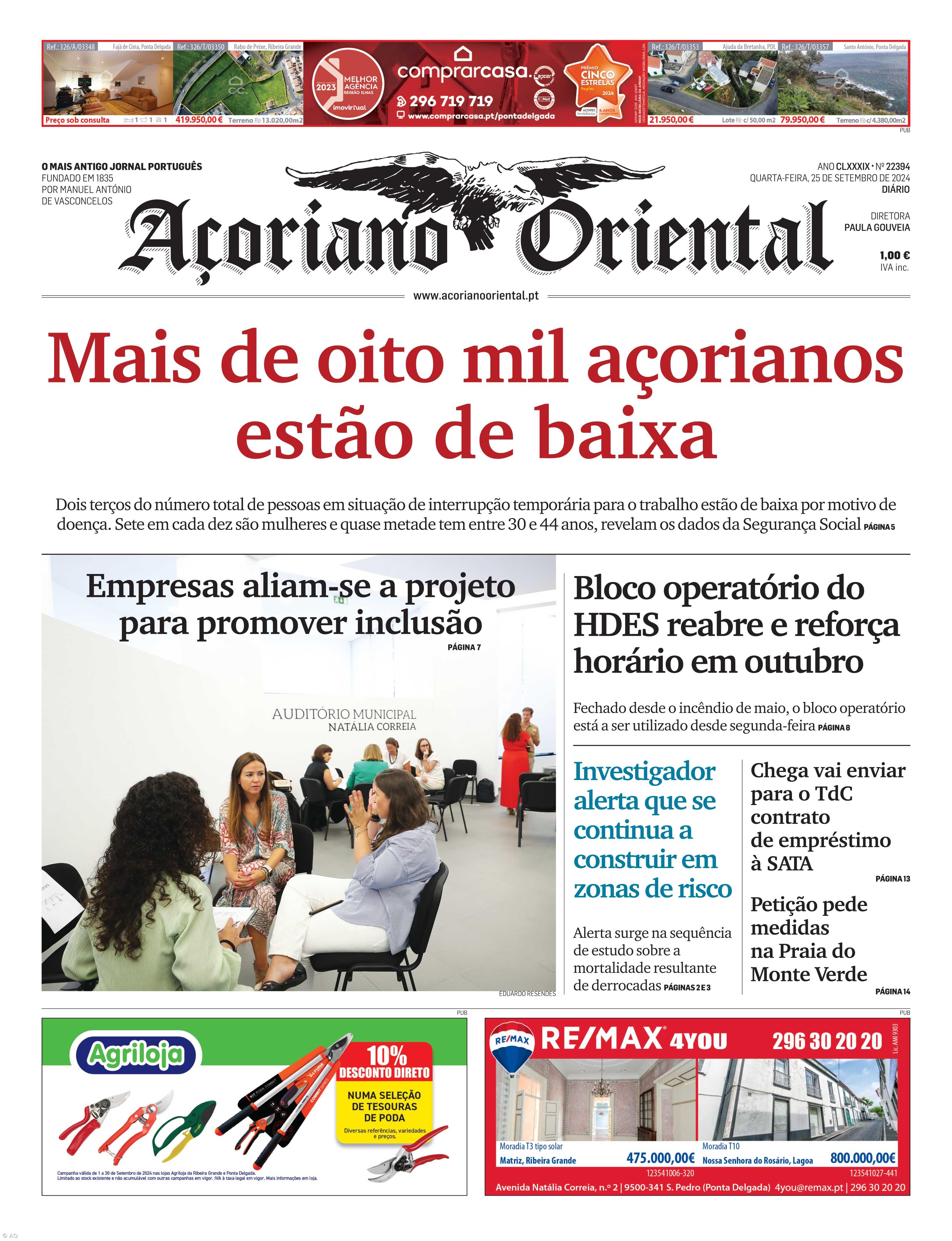 Mais de oito mil açorianos estão de baixa – Imagem 1