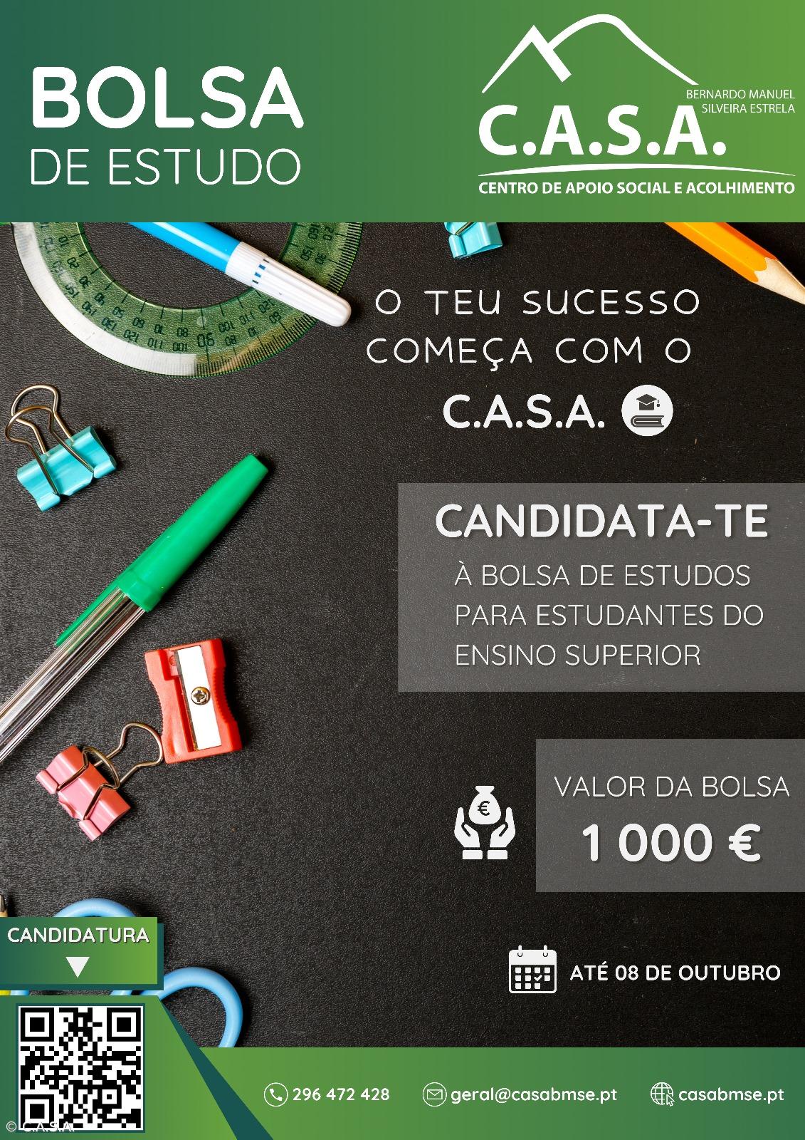 C.A.S.A. abre candidaturas a bolsas de estudo – Imagem 1