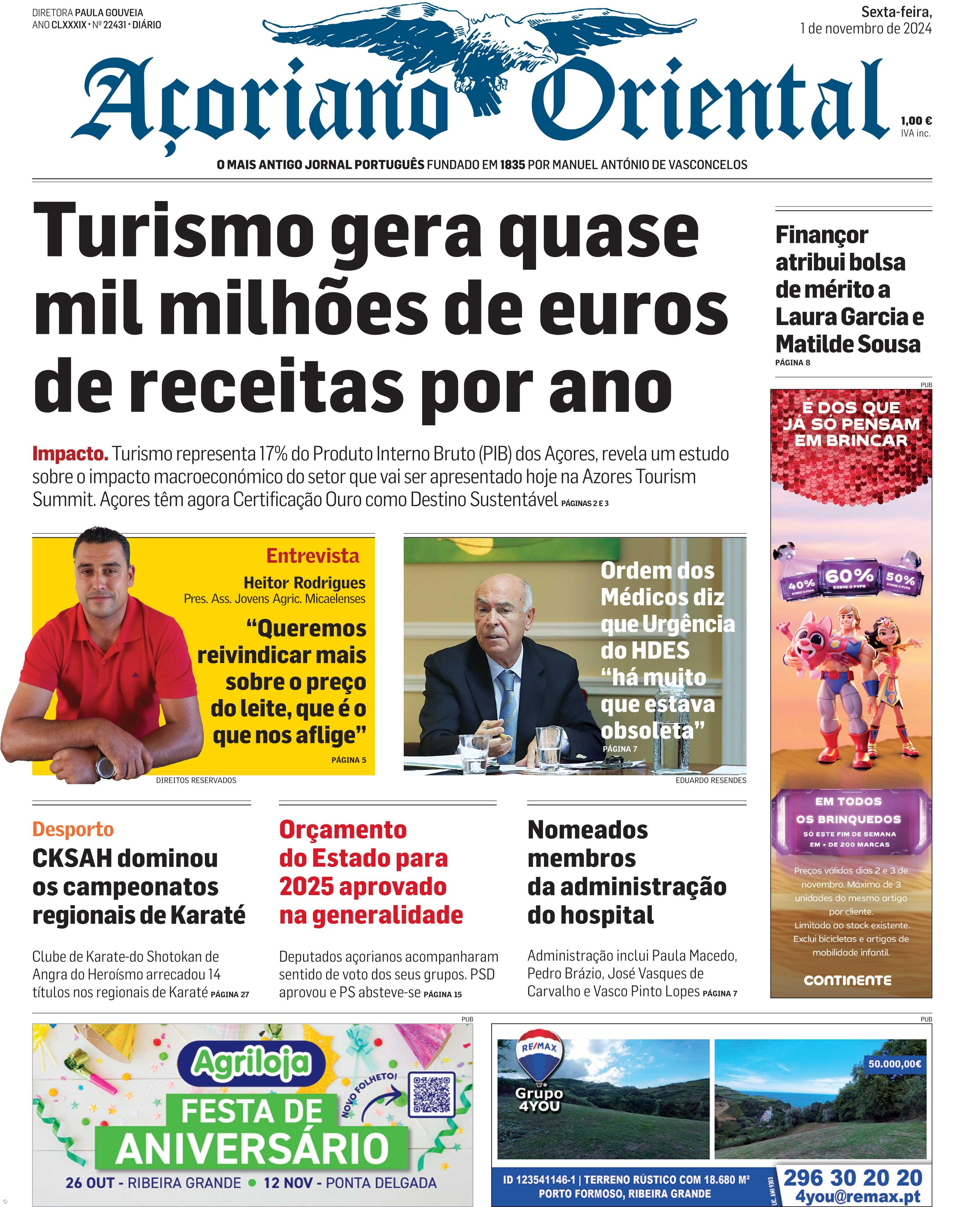 Turismo gera quase mil milhões de euros de receitas por ano – Imagem 1