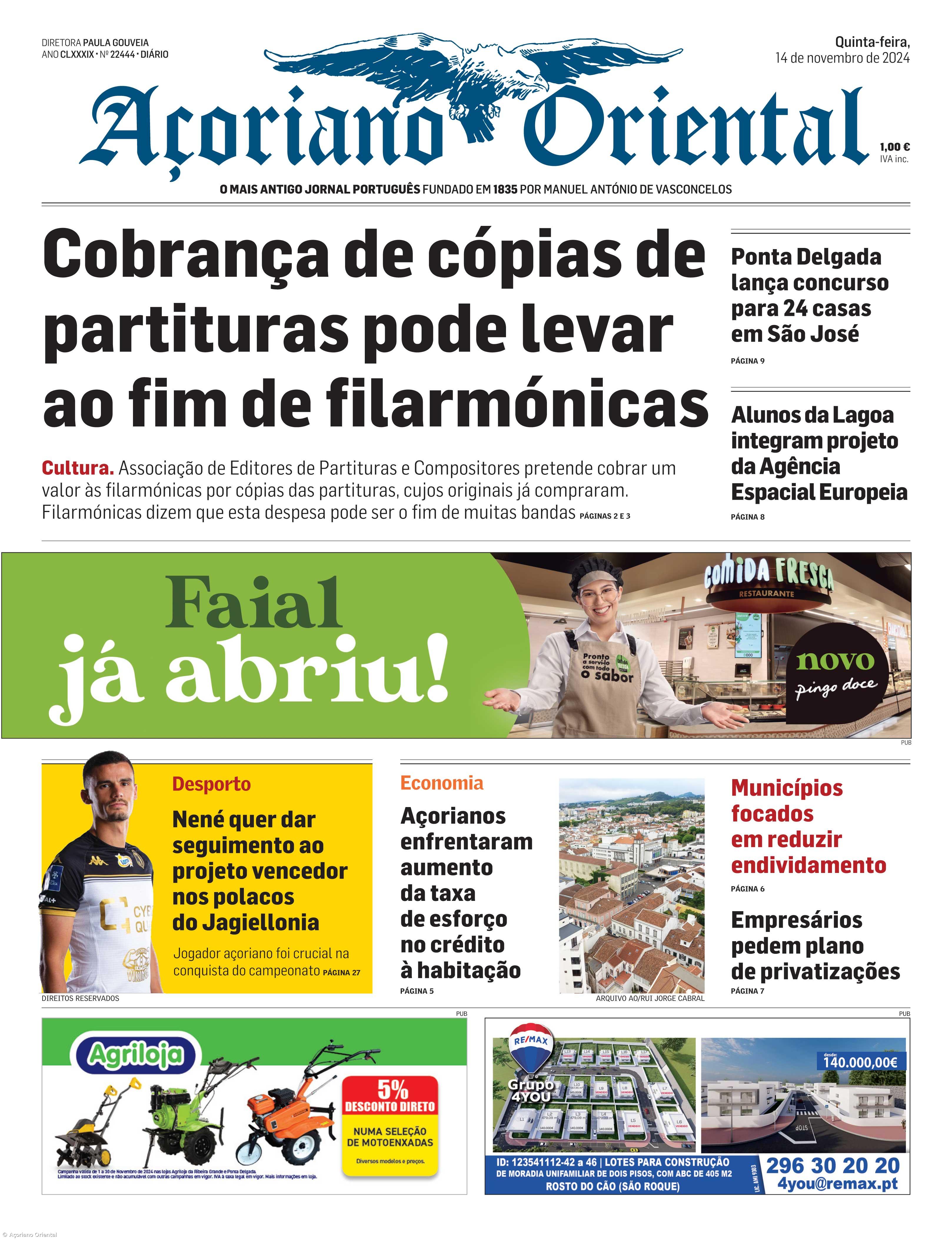 "Cobrança de cópias de partituras pode levar ao fim de filarmónicas" – Imagem 1
