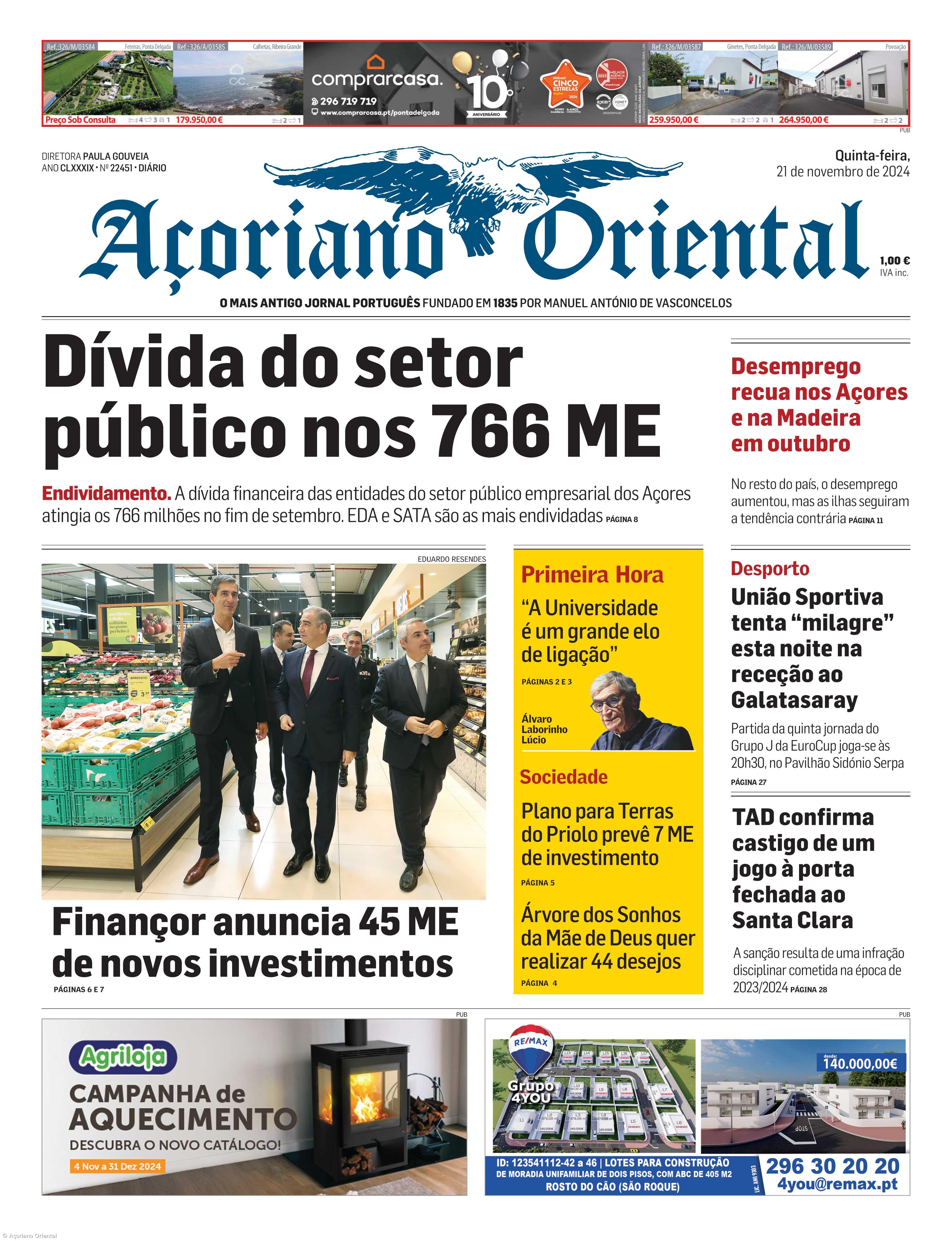 "Dívida do setor público nos 766 ME" – Imagem 1