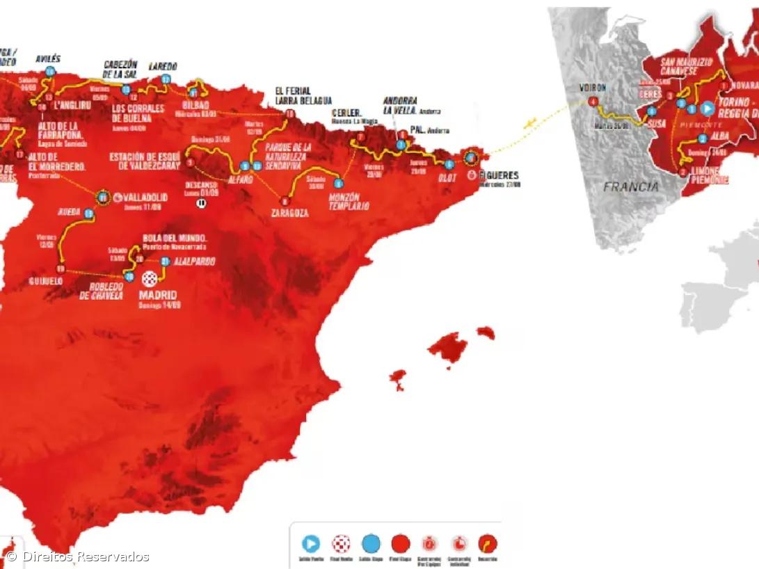 Volta a Espanha celebra 90.ª edição saindo de Itália e muita montanha – Imagem 1