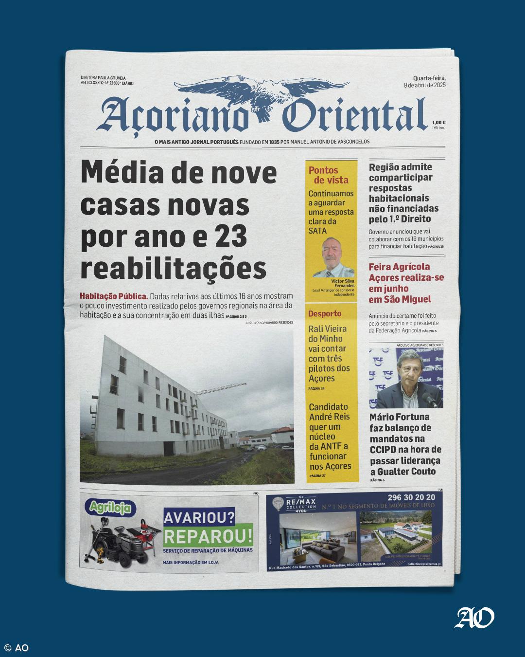 Média de nove casas novas por ano e 23 reabilitações – Imagem 1