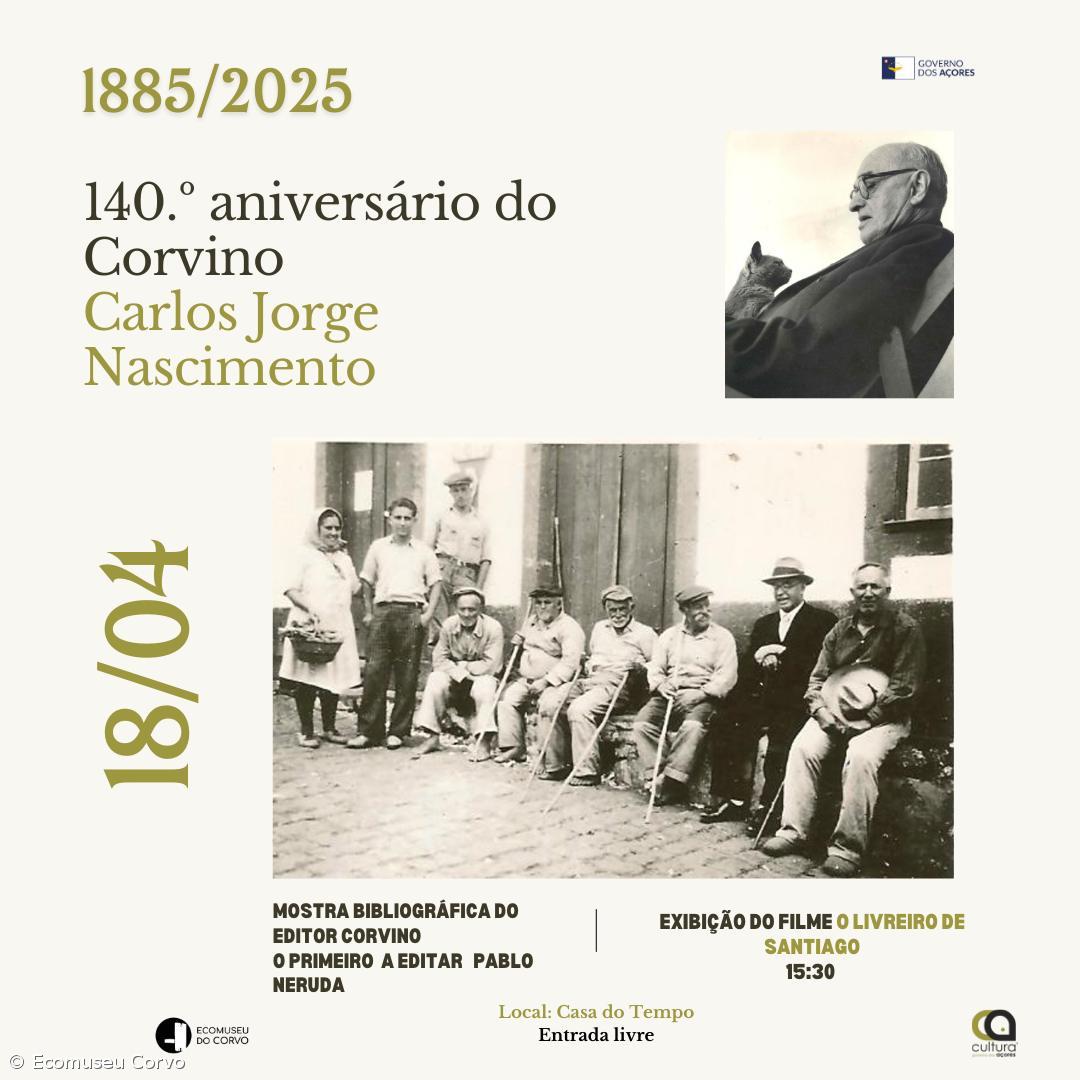 Ecomuseu da ilha do Corvo assinala 140 anos do nascimento do primeiro editor de Pablo Neruda – Imagem 1