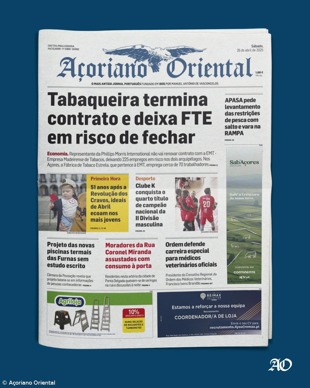 Capa AO 26 abril 2025 – Imagem 1