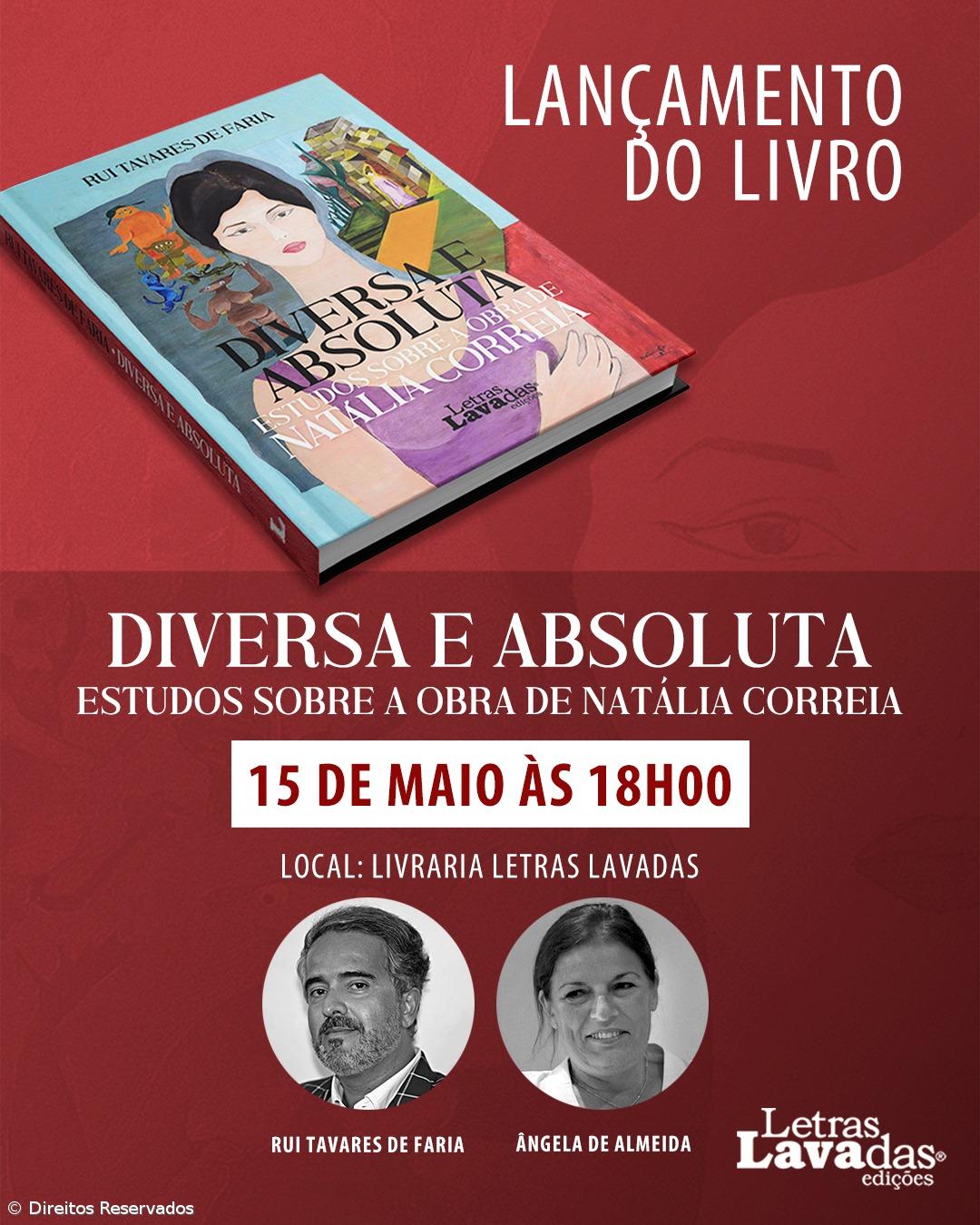 Lançamento do livro "Diversa e Absoluta - Estudos Sobre a Obra de Natália Correia"  – Imagem 1