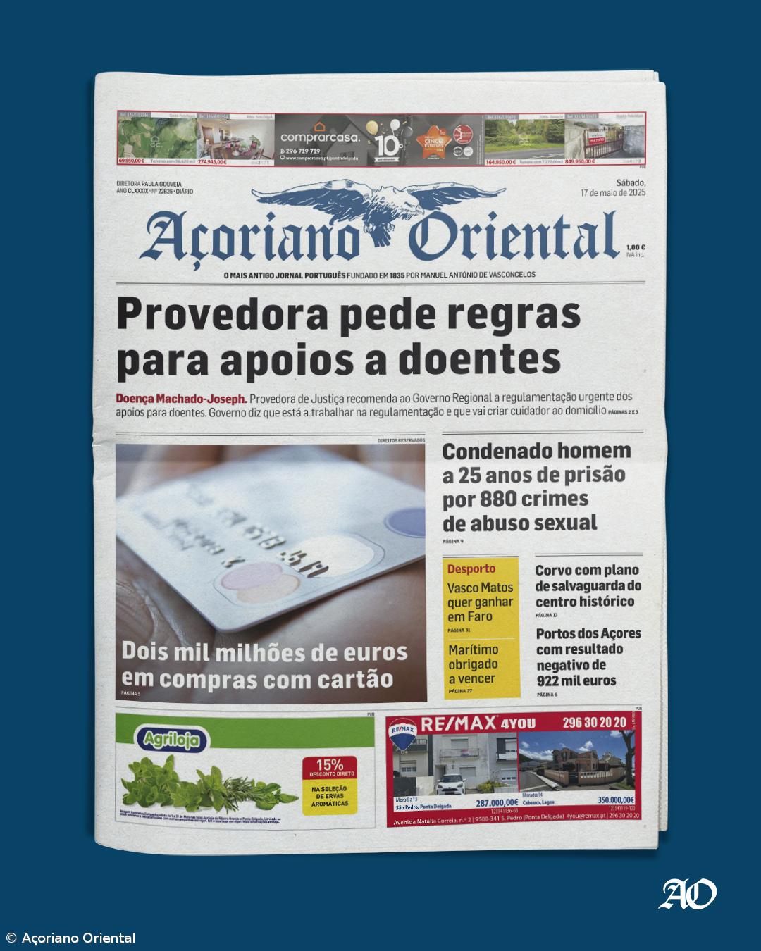 Capa AO 17 maio 2025 – Imagem 1