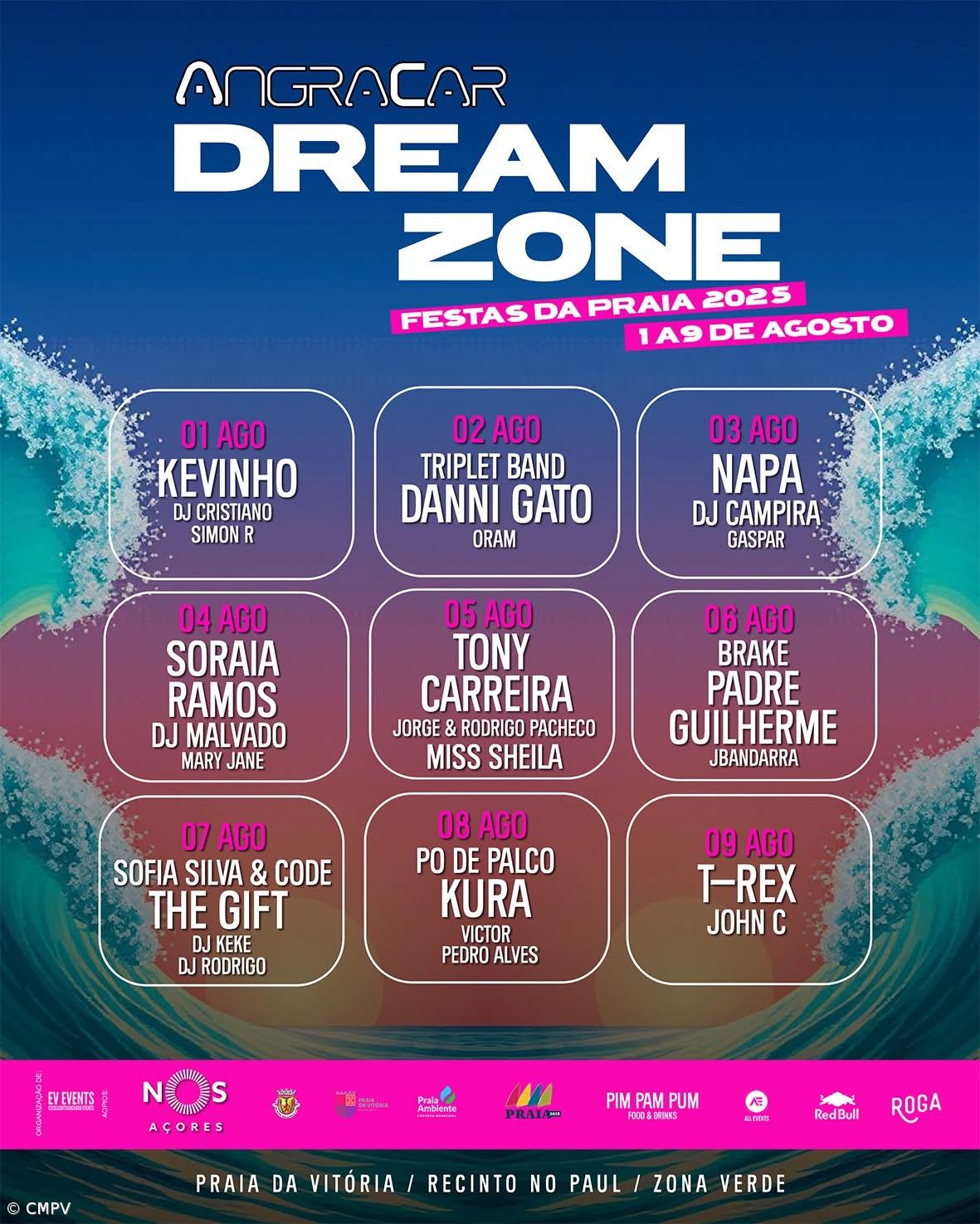 Kevinho, Tony Carreira, Napa e The Gift nas Festas da Praia 2025 – Imagem 1