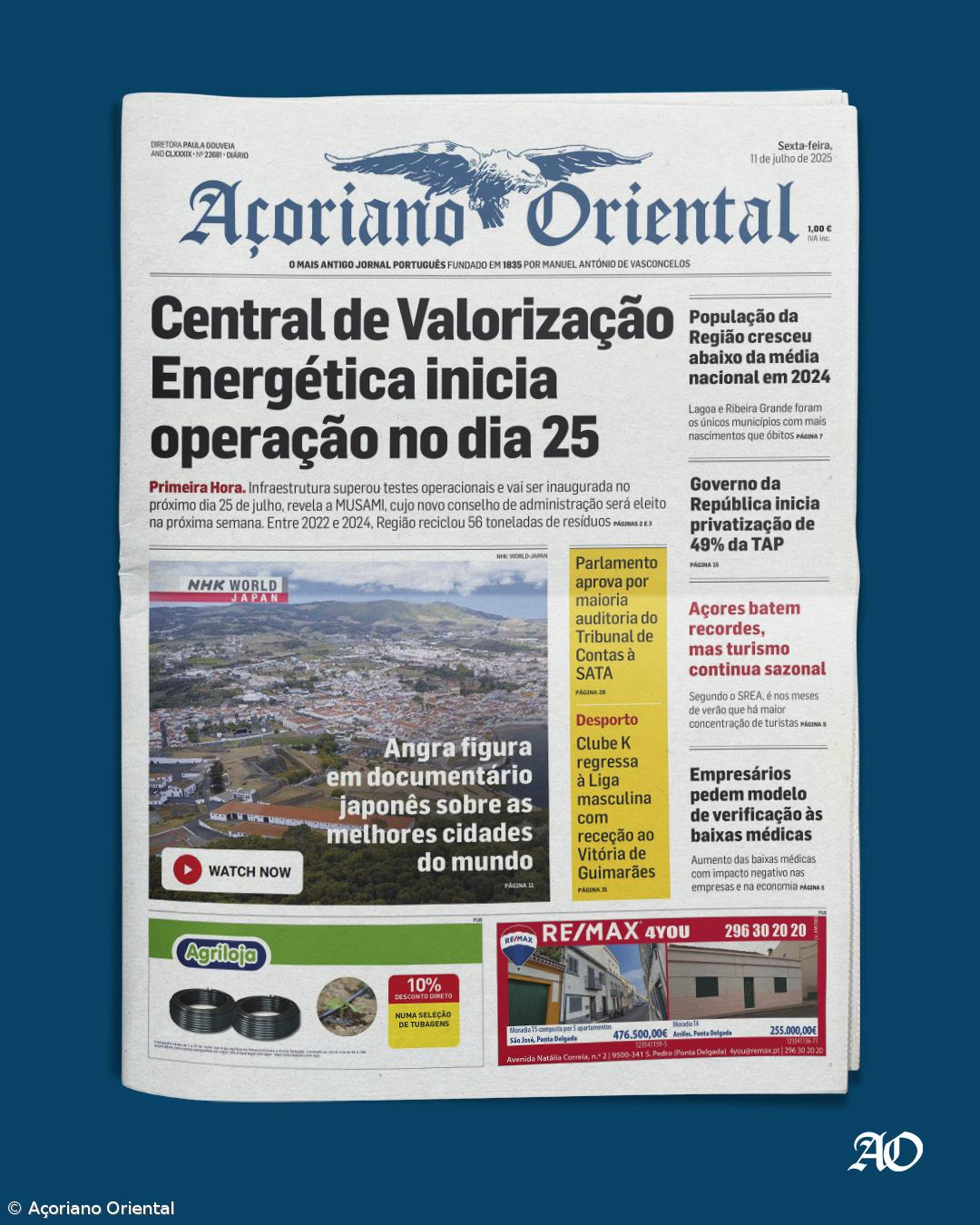 Capa AO 11 de julho 2025 – Imagem 1