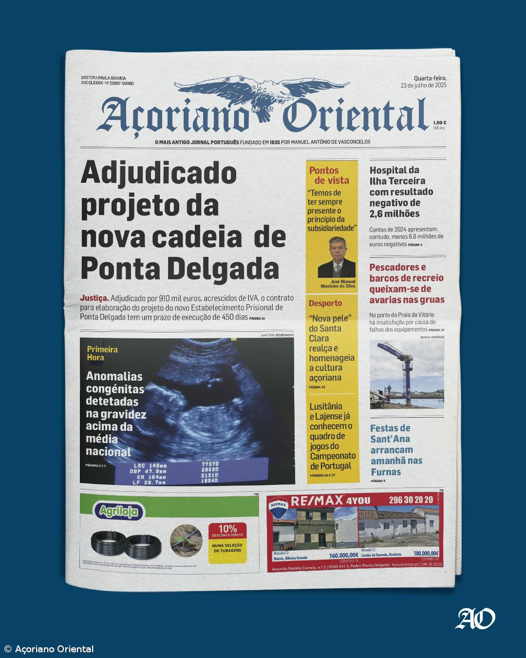 Adjudicado projeto da nova cadeia  de Ponta Delgada – Imagem 1