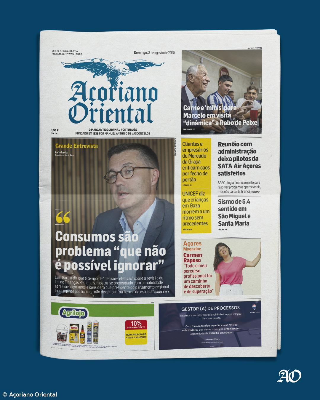 Capa AO 3 agosto de 2025 – Imagem 1