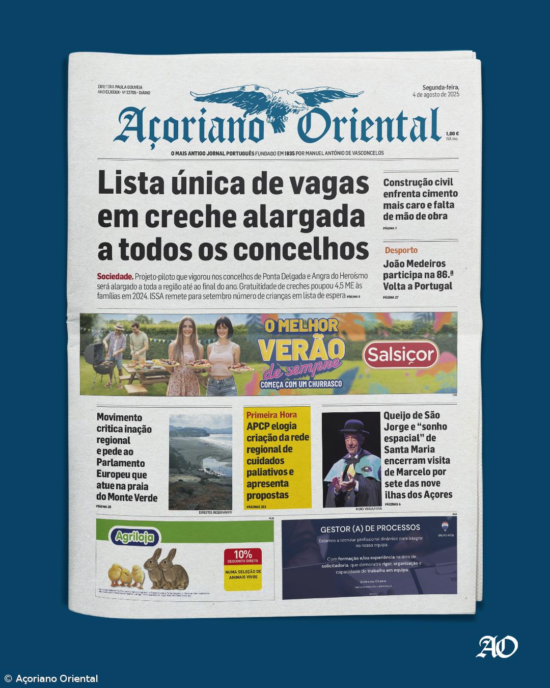 Capa AO 4 de agosto 2025 – Imagem 1