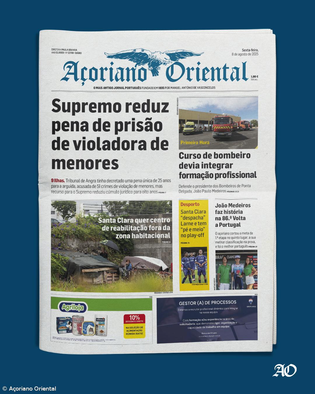 Capa AO 8 de agosto 2025 – Imagem 1