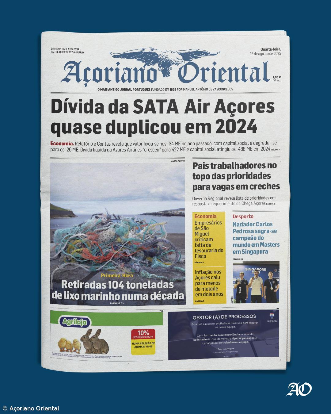 Capa AO 13 agosto 2025 – Imagem 1