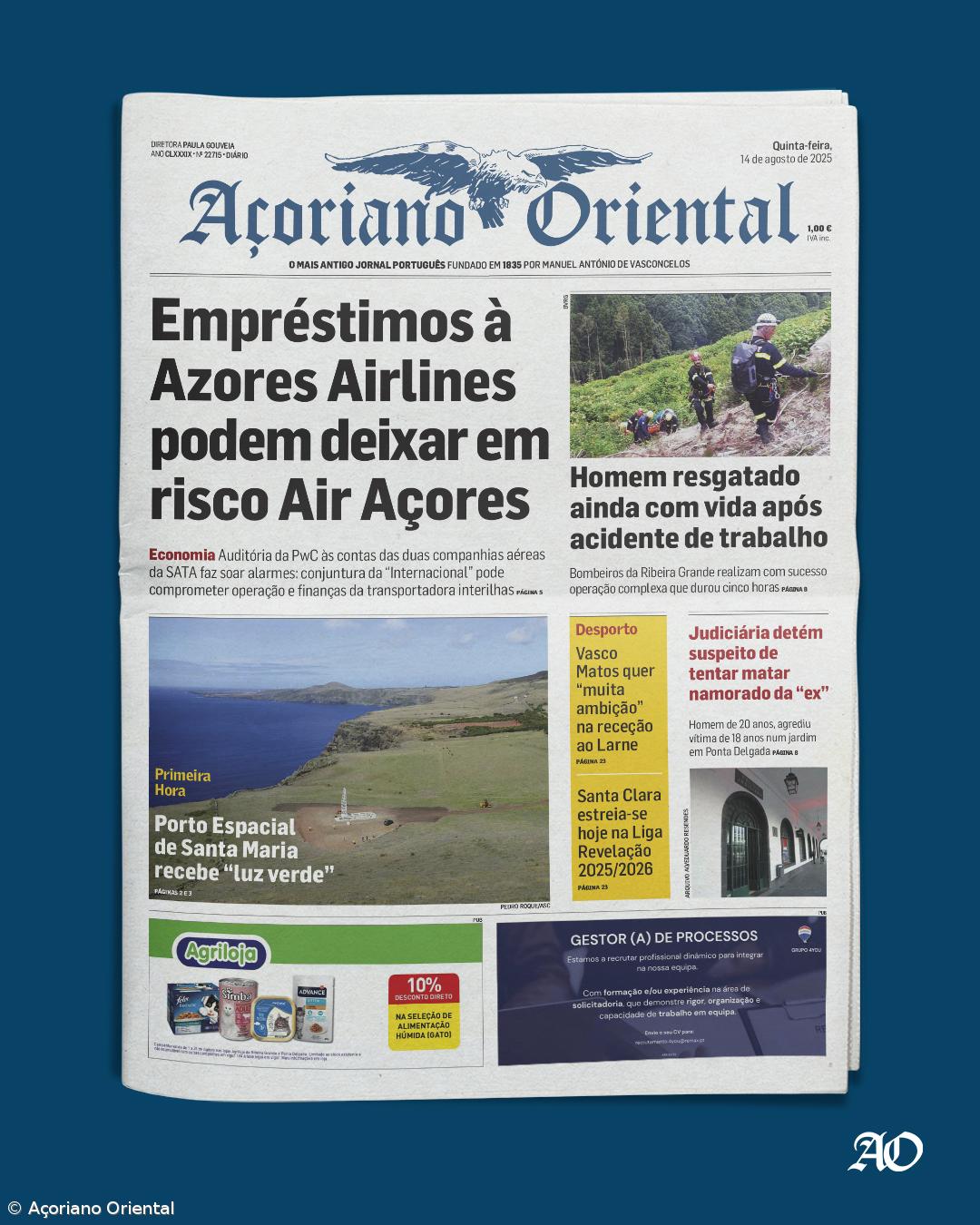 Capa AO 14 agosto 2025 – Imagem 1