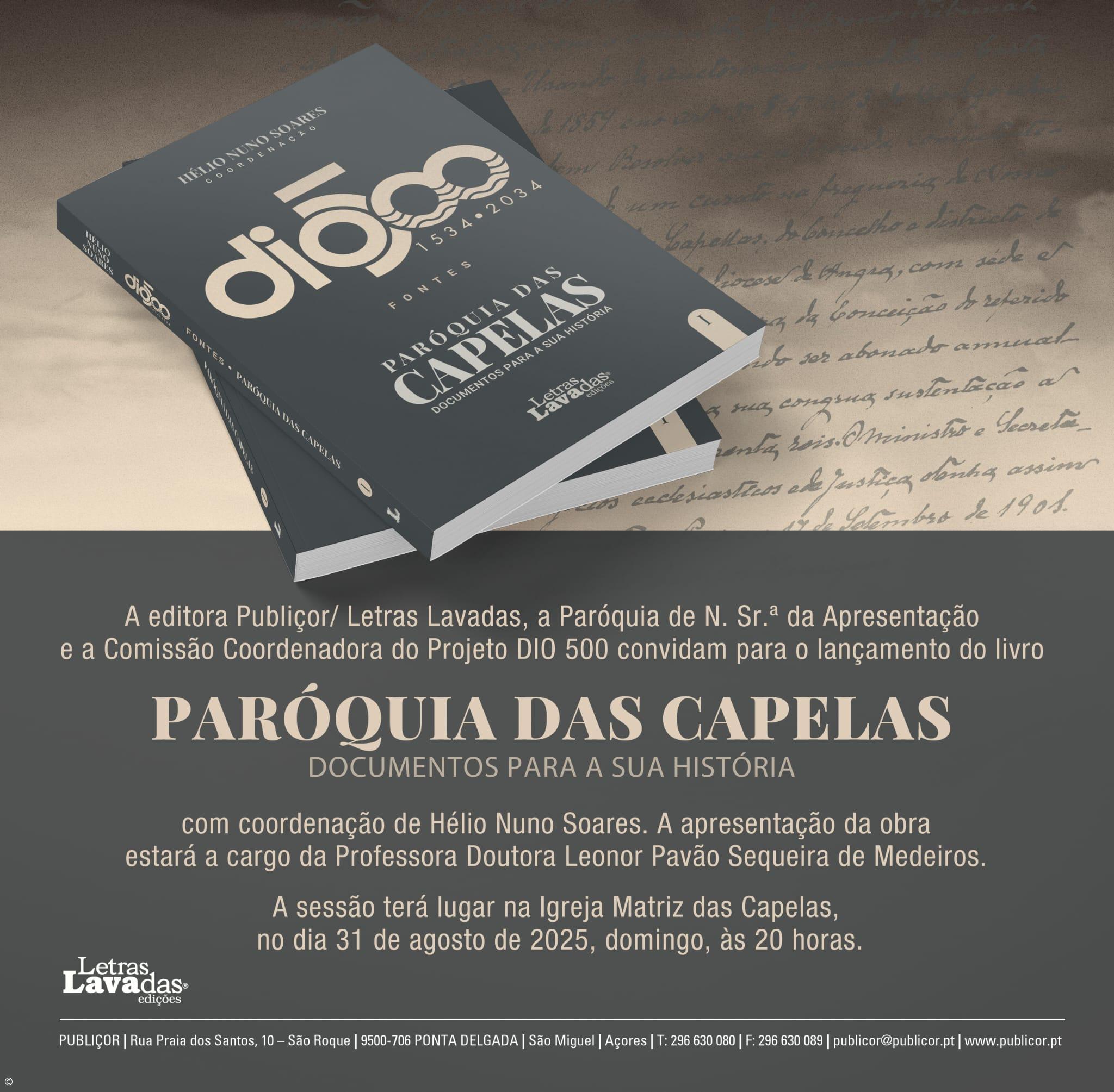  Lançamento do livro “Paróquia das Capelas - documentos para a sua história” – Imagem 1