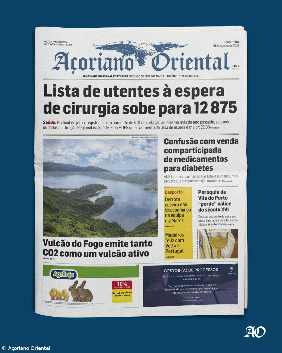 Capa AO 19 agosto 2025 – Imagem 1